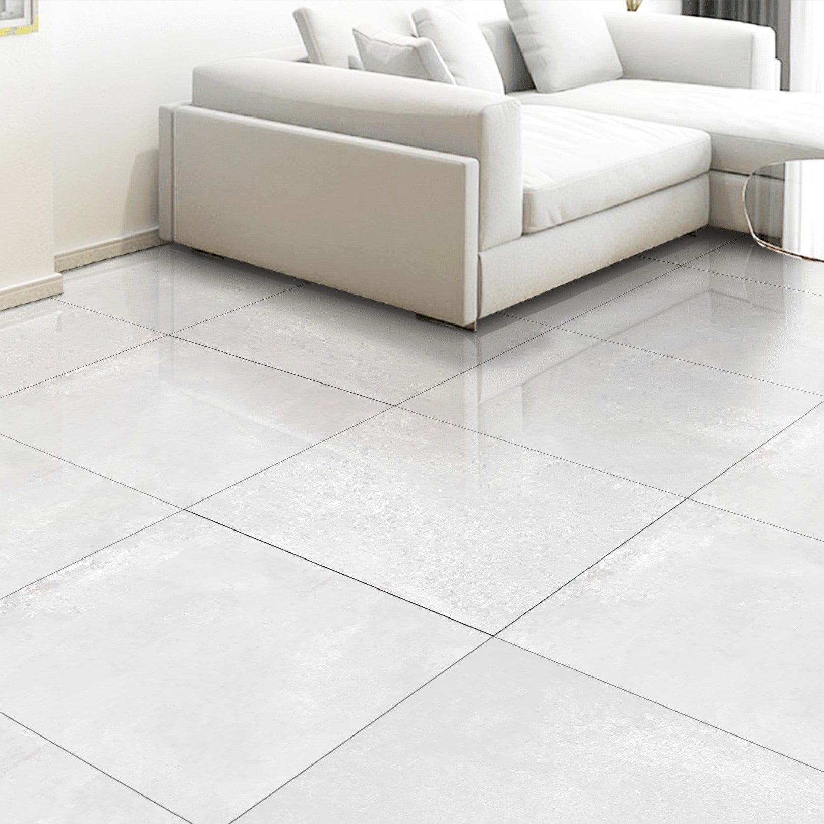 Mirage Bianco Glossy Porcelain 60X60cm Wall Floor Tiles