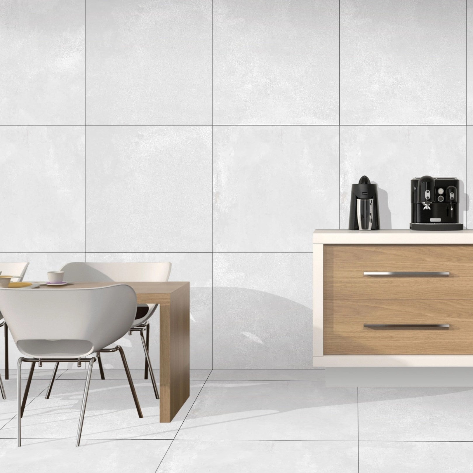 Mirage Bianco Glossy Porcelain 60X60cm Wall Floor Tiles