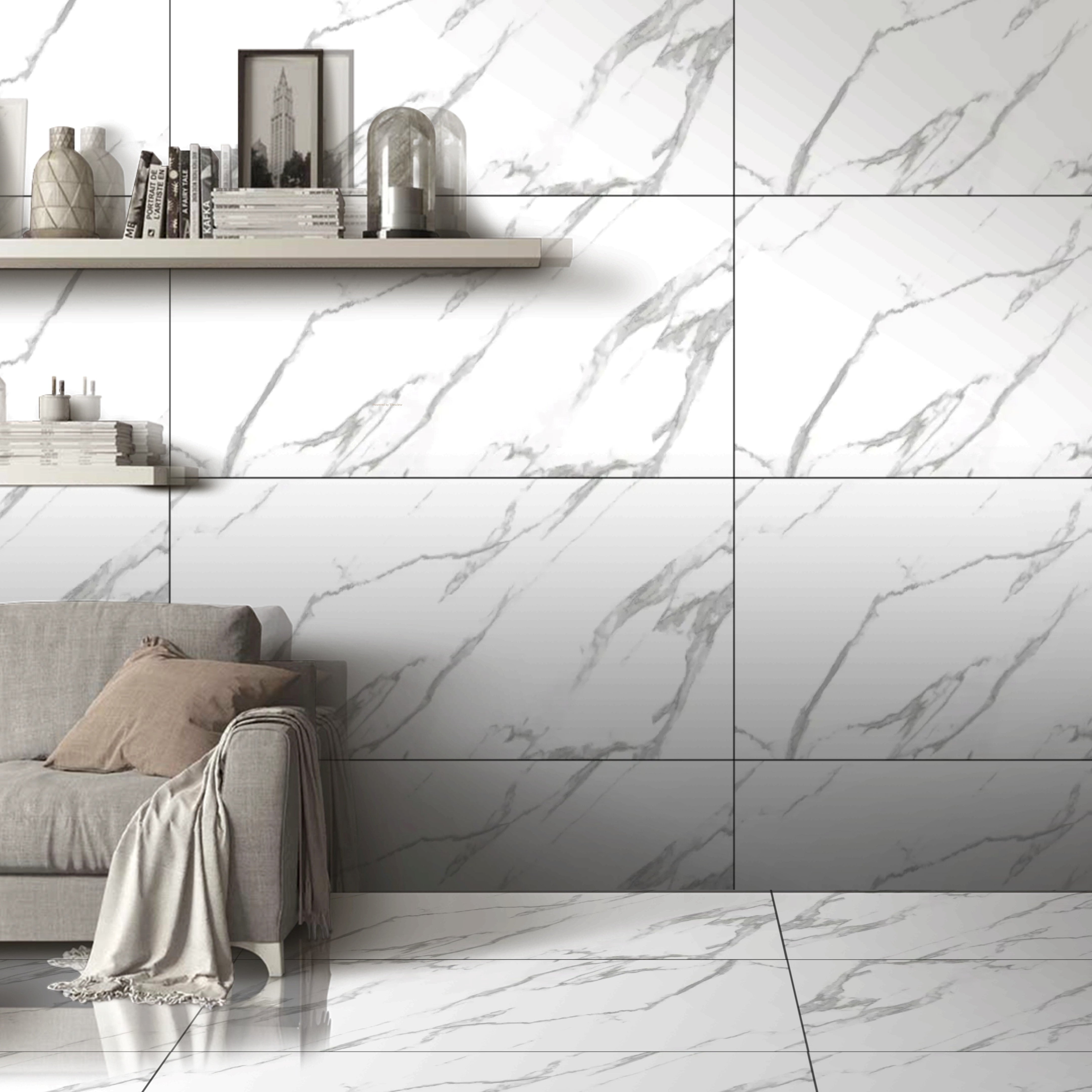 Calcutta Marble 60x120cm Matt Porcelain Tiles