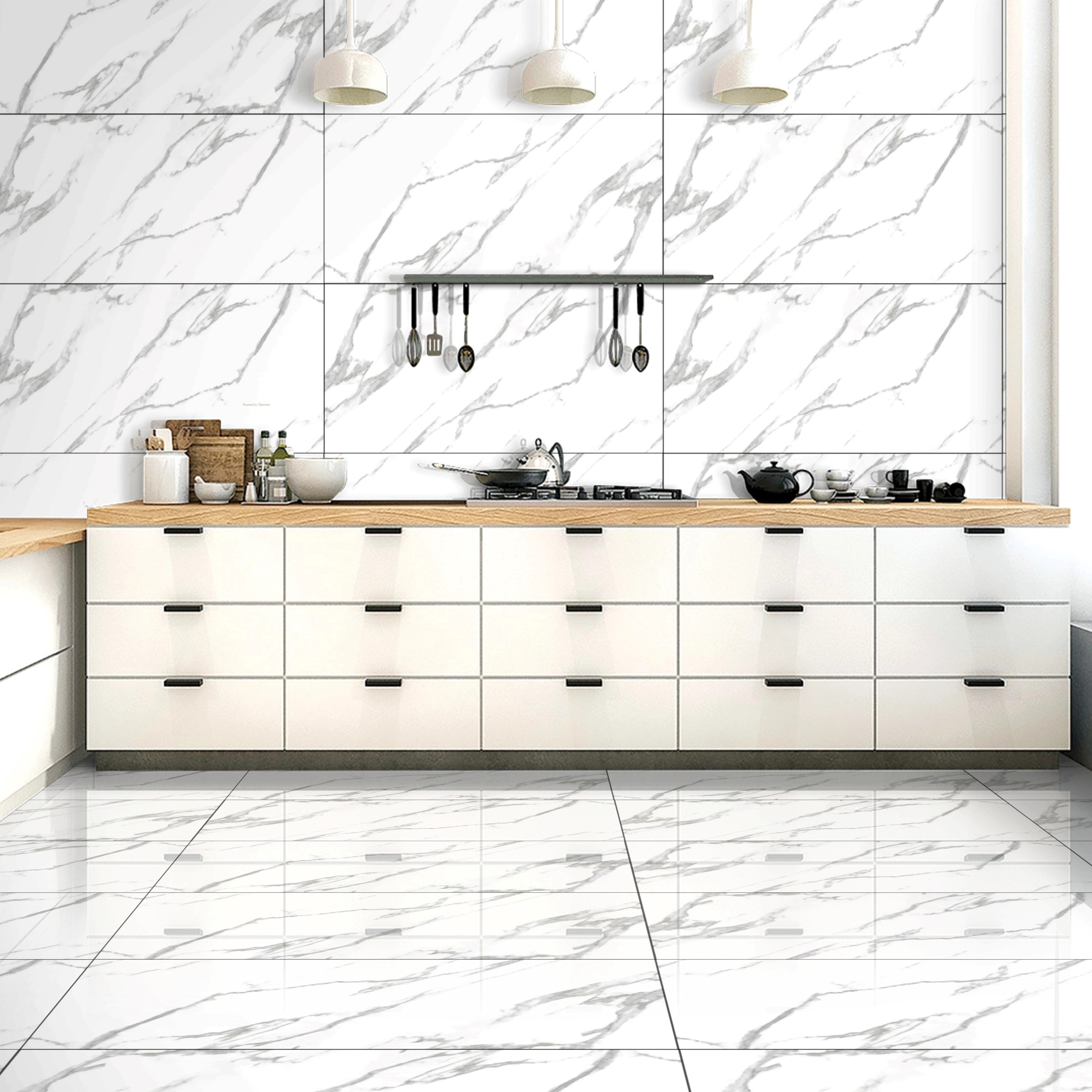 Calcutta Marble 60x120cm Matt Porcelain Tiles