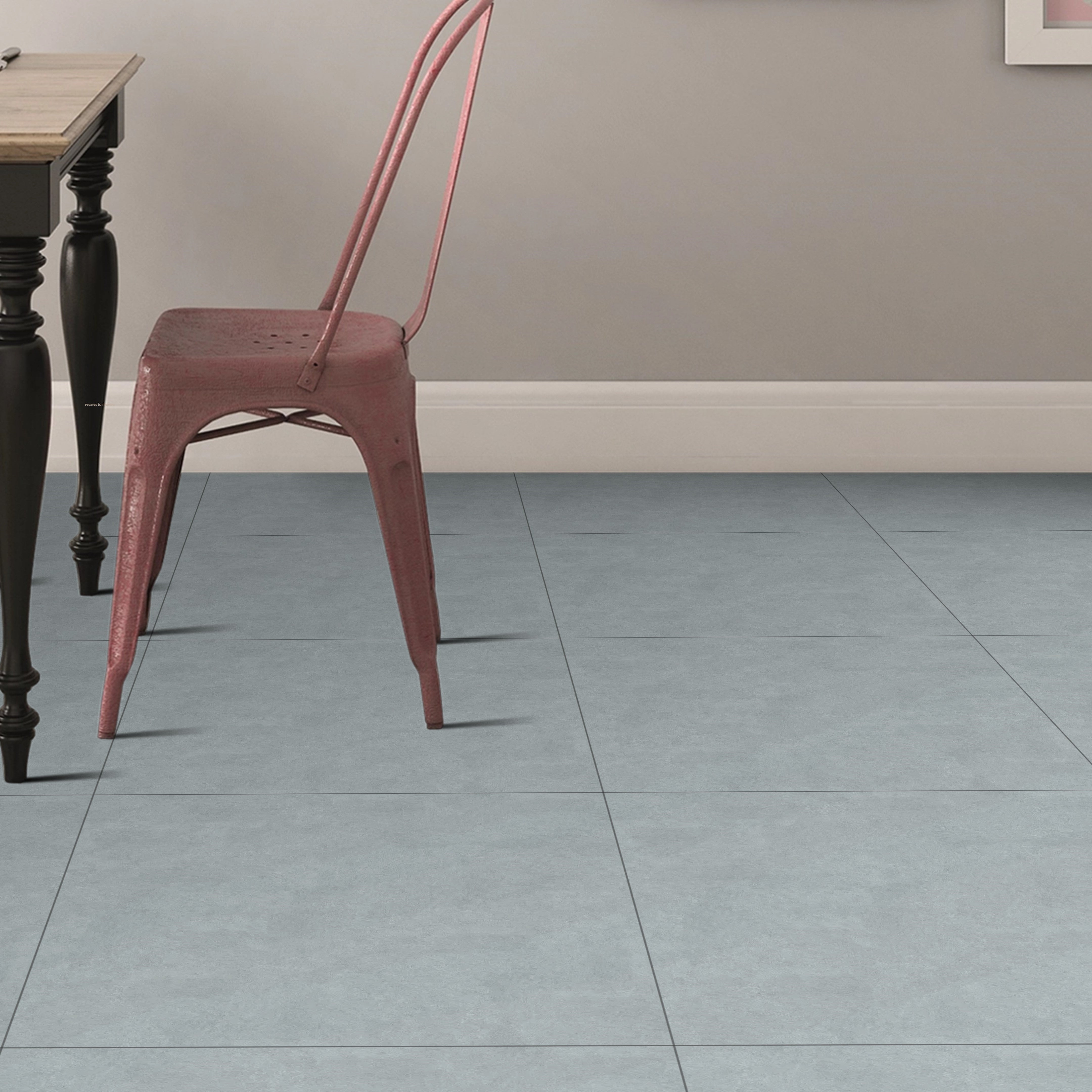 Misty Grey Concrete Effect Porcelain 60x60cm Kitchen Bathroom Wall And Floor Tile