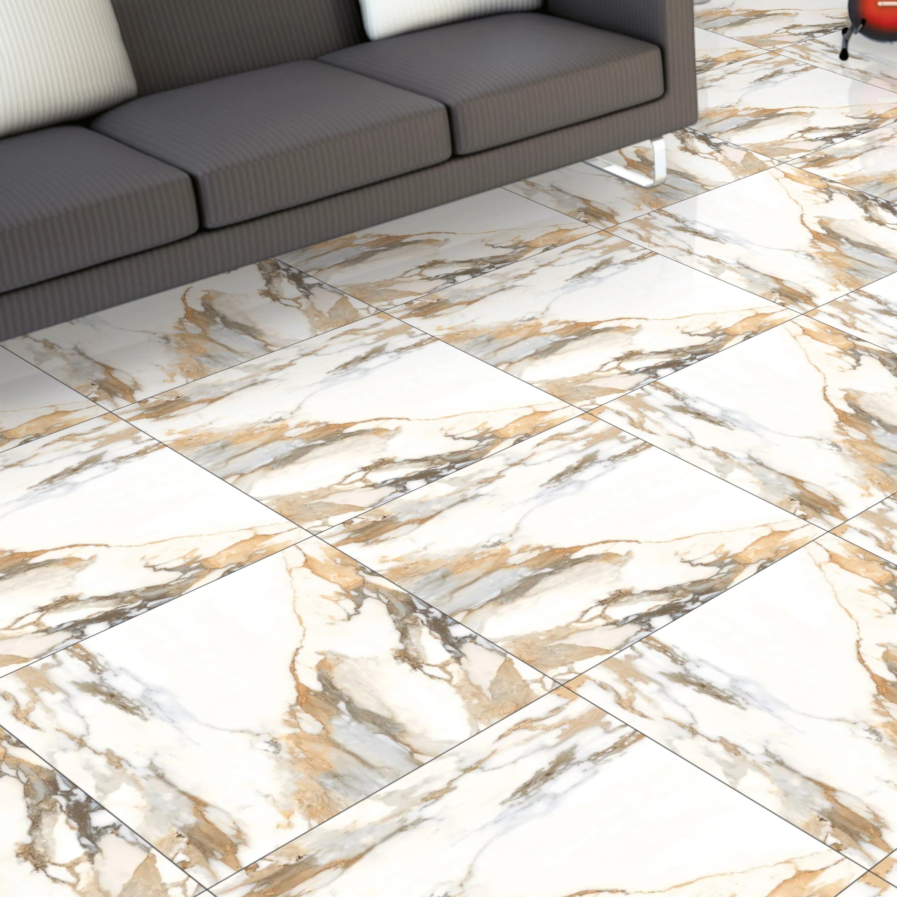 Fragore Beige Matt Marble Porcelain 60x60cm Wall and Floor Tiles