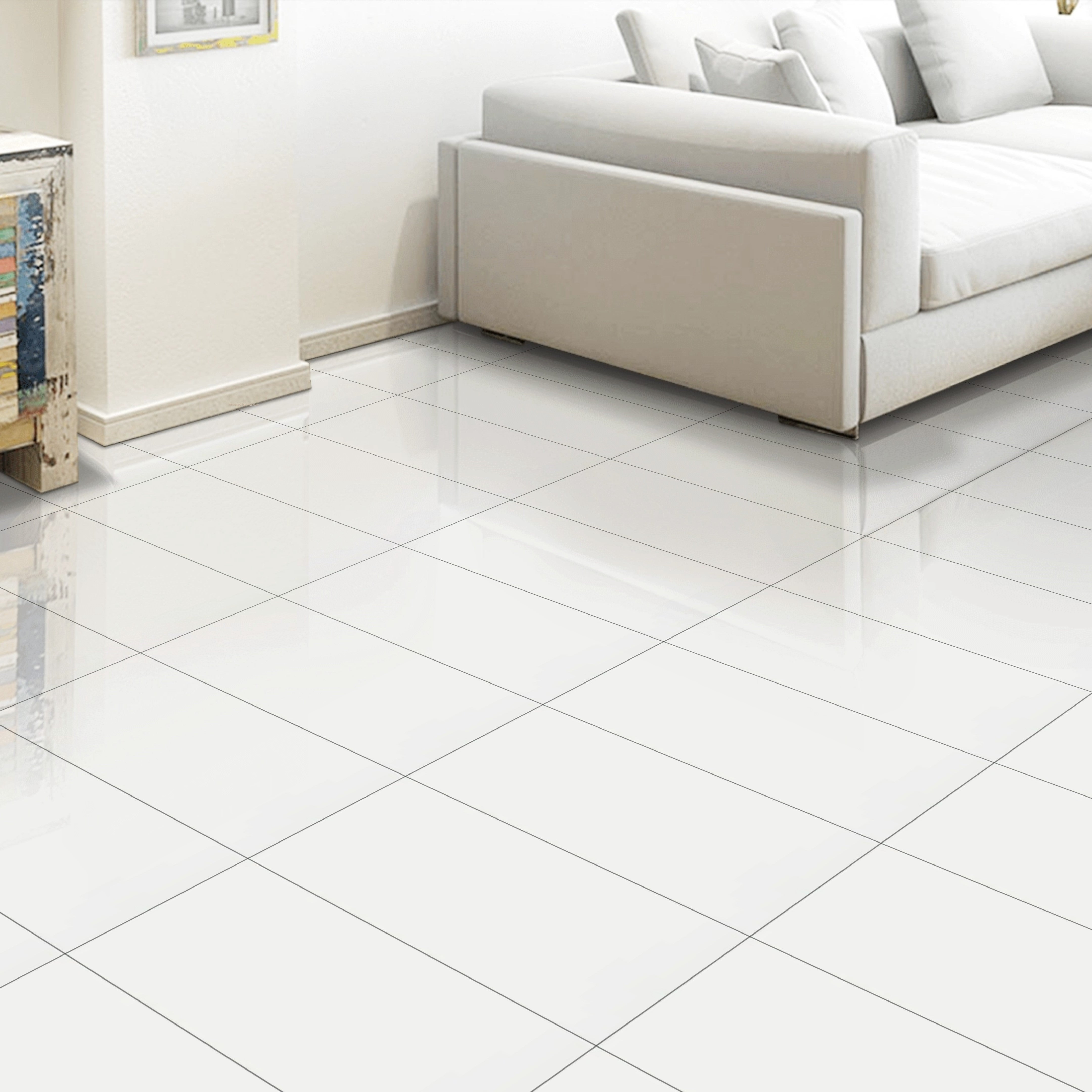 Glorious Prosaic White Gloss Ceramic 30x60cm Wall Tiles