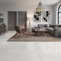 Alpine White 60x120cm Bathroom Kitchen Wall Floor Gloss Tiles