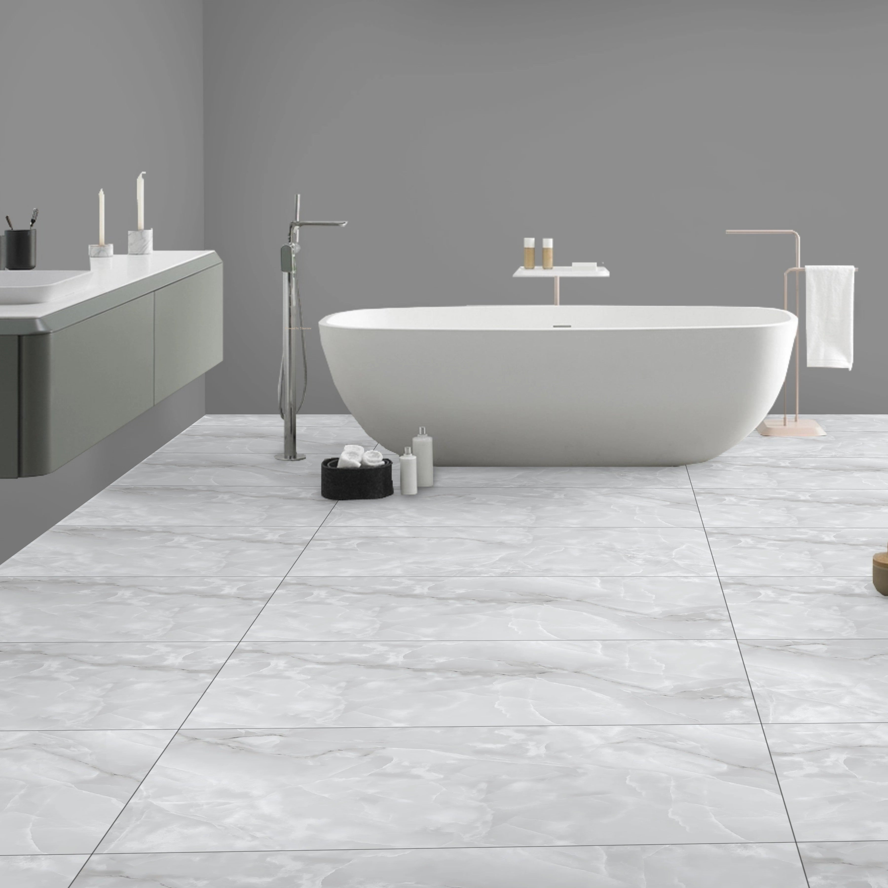 Azure Frost Onyx Gloss Porcelain 60x120cm Wall and Floor Tiles