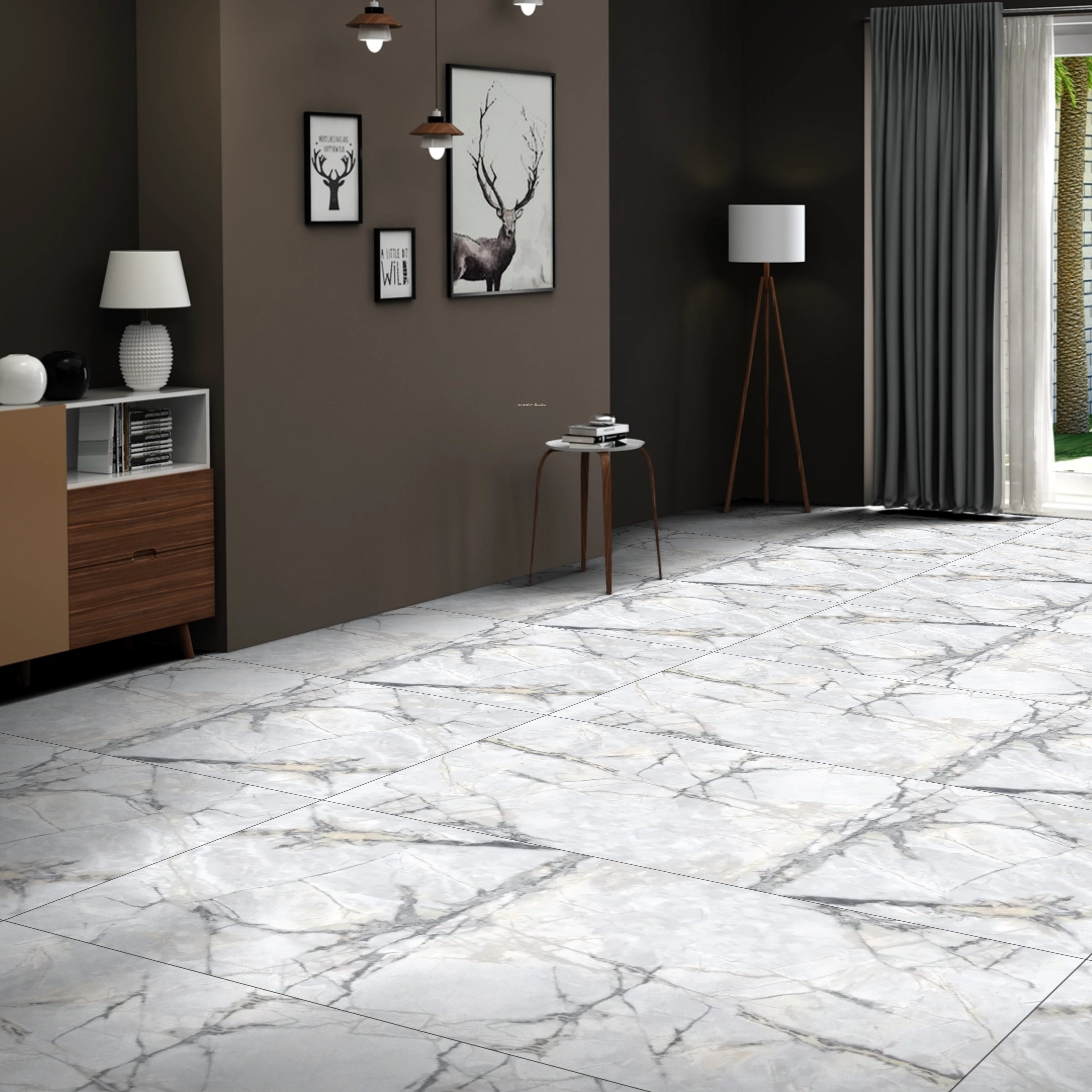 Invisible Gold tiles 60x120cm Matt Porcelain Tiles