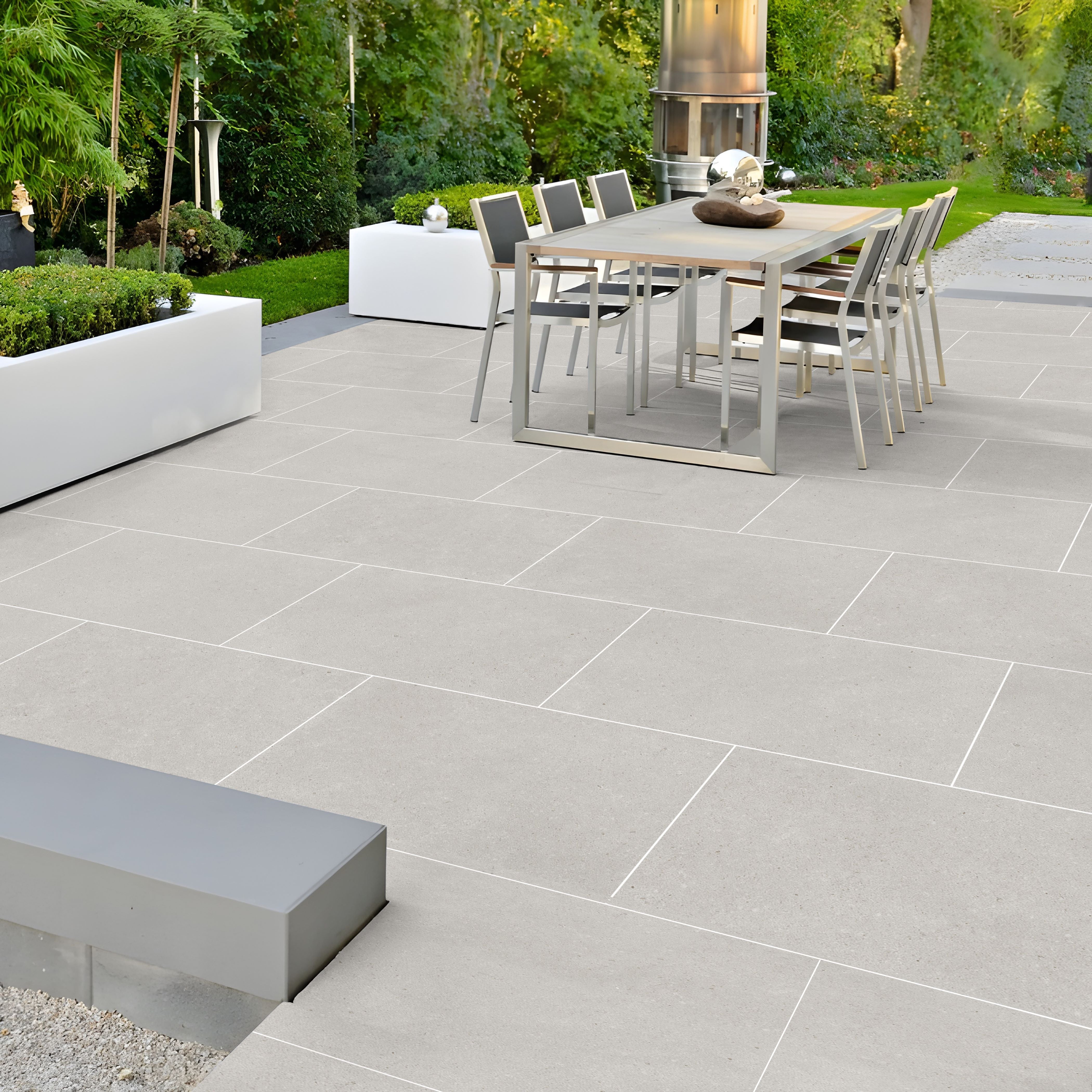 Fossil Grey Porcelain 60x90cm Anti Slip Outdoor Parking Matt Floor Tile