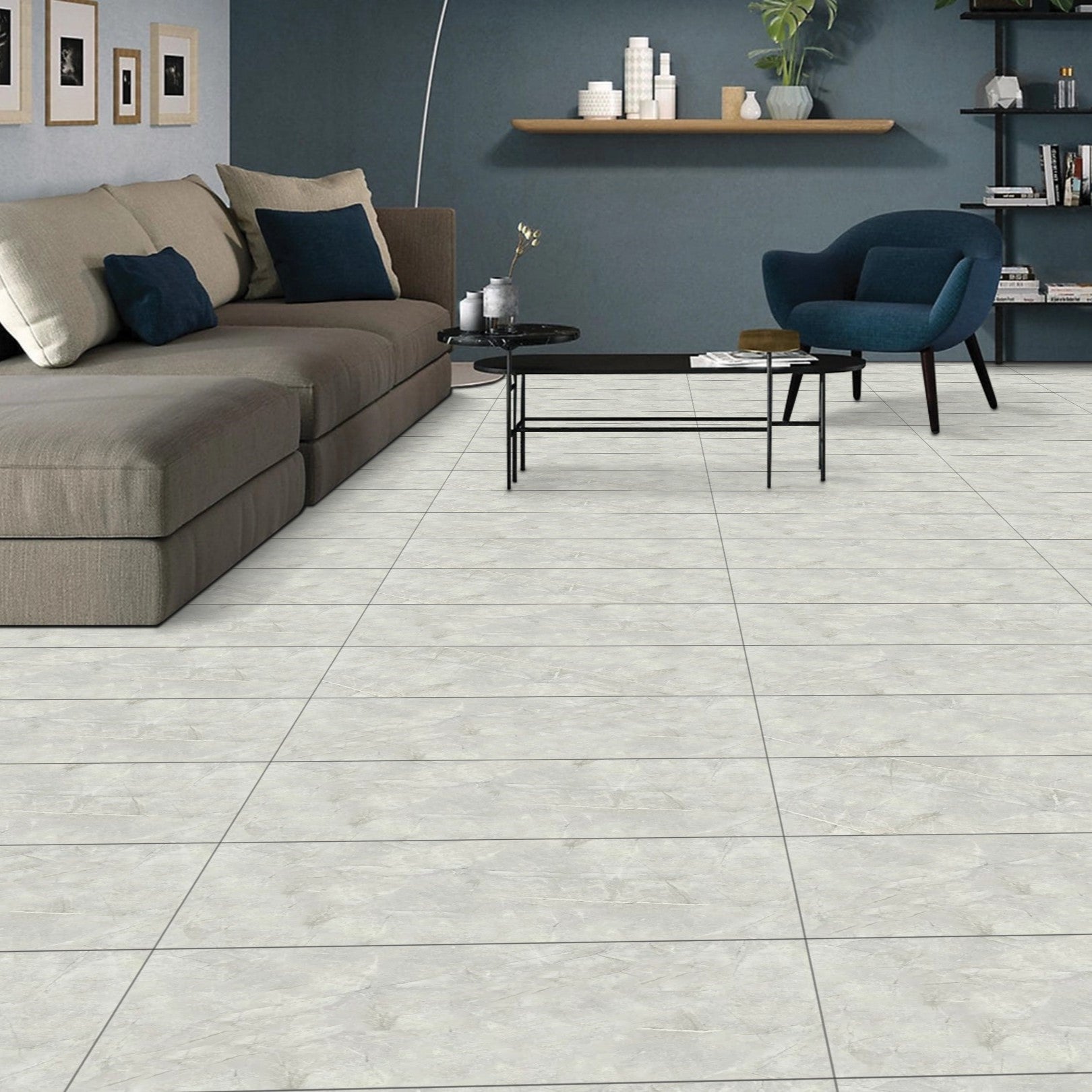 Charles Grey Gloss Ceramic Bathroom Kitchen Wall Tile 30x60cm