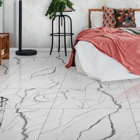 Classic Black Vein Gloss 60X60cm Porcelain Bathroom Kitchen Wall Floor Tile