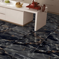 Cosmo Onyx High Gloss Balck Porcelain 60x120cm Wall Floor Tiles