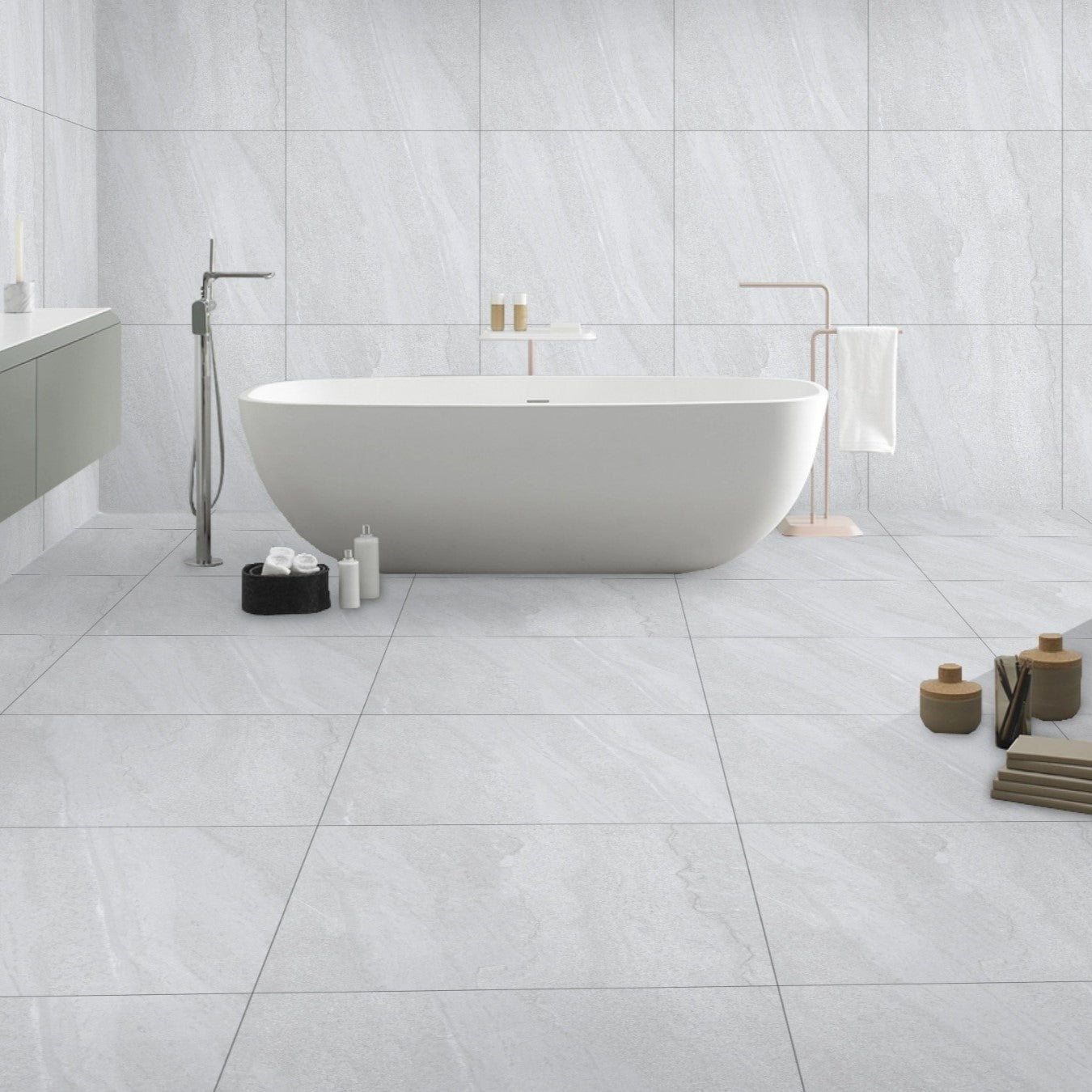 Sahara Bianco Sugar Finish Porcelain 60x60cm Wall and Floor Tiles