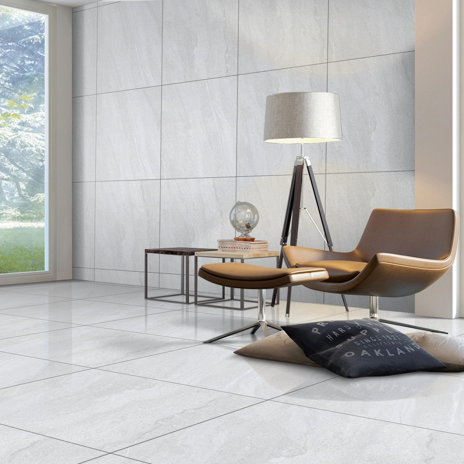 Sahara Bianco Sugar Finish Porcelain 60x60cm Wall and Floor Tiles