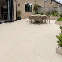 Dune Beige Outdoor Porcelain Paving Slabs 600x900mm R11 Anti‑Slip 20mm