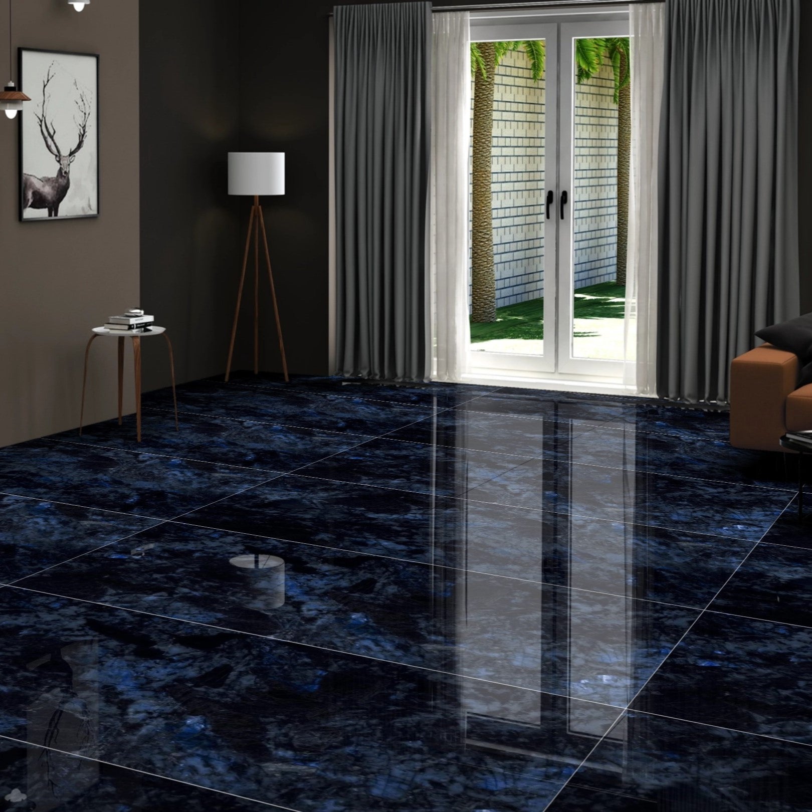 Azure Jade High Gloss Porcelain 60x120cm Kitchen Bathroom Wall Floor Tiles