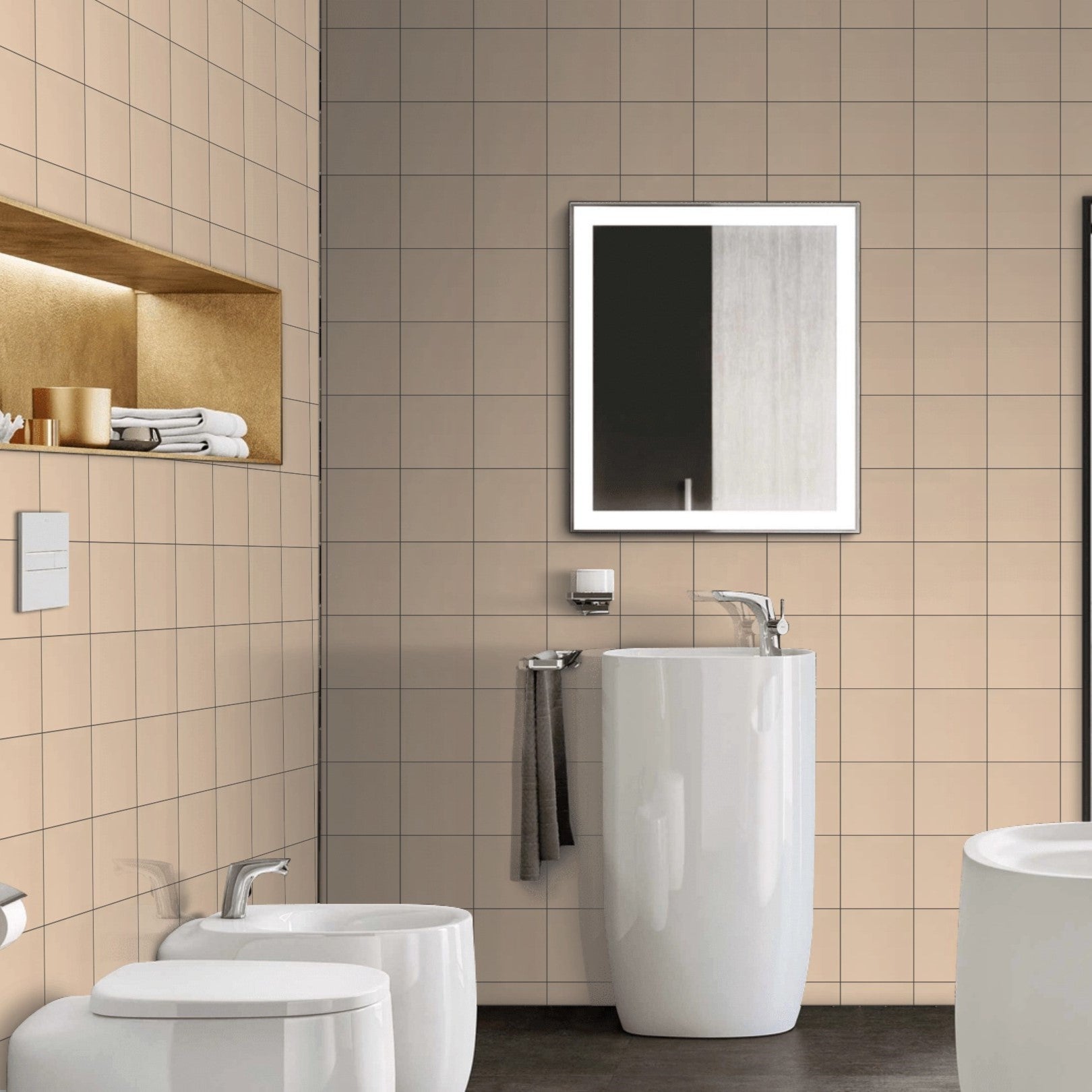 Ultimate Earley Satin Gloss Ceramic Wall Tile 15x15cm
