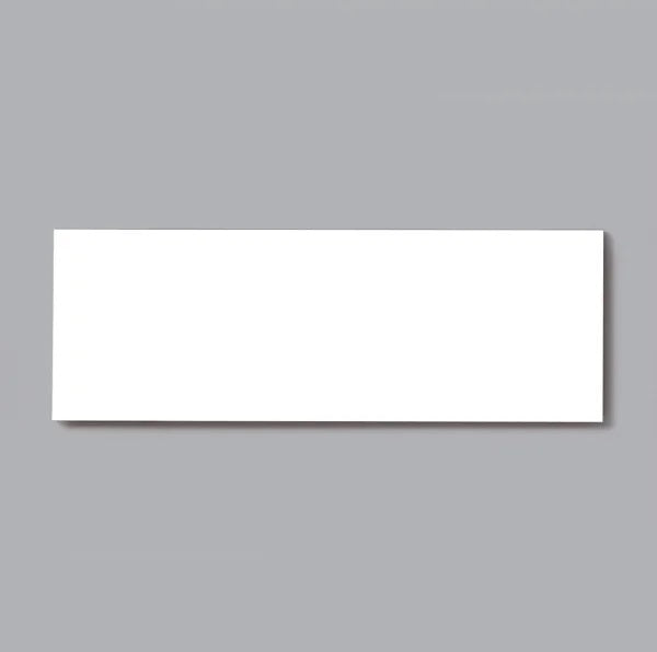 Insipid Flat White Gloss Ceramic Kitchen Bathroom Wall Tile 10x30cm