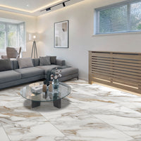 Golden Dune Marble Matt Porcelain 60x120cm Wall and Floor Tiles