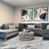 Harmony Grey Porcelain Gloss 60x60cm Wall And Floor Tiles