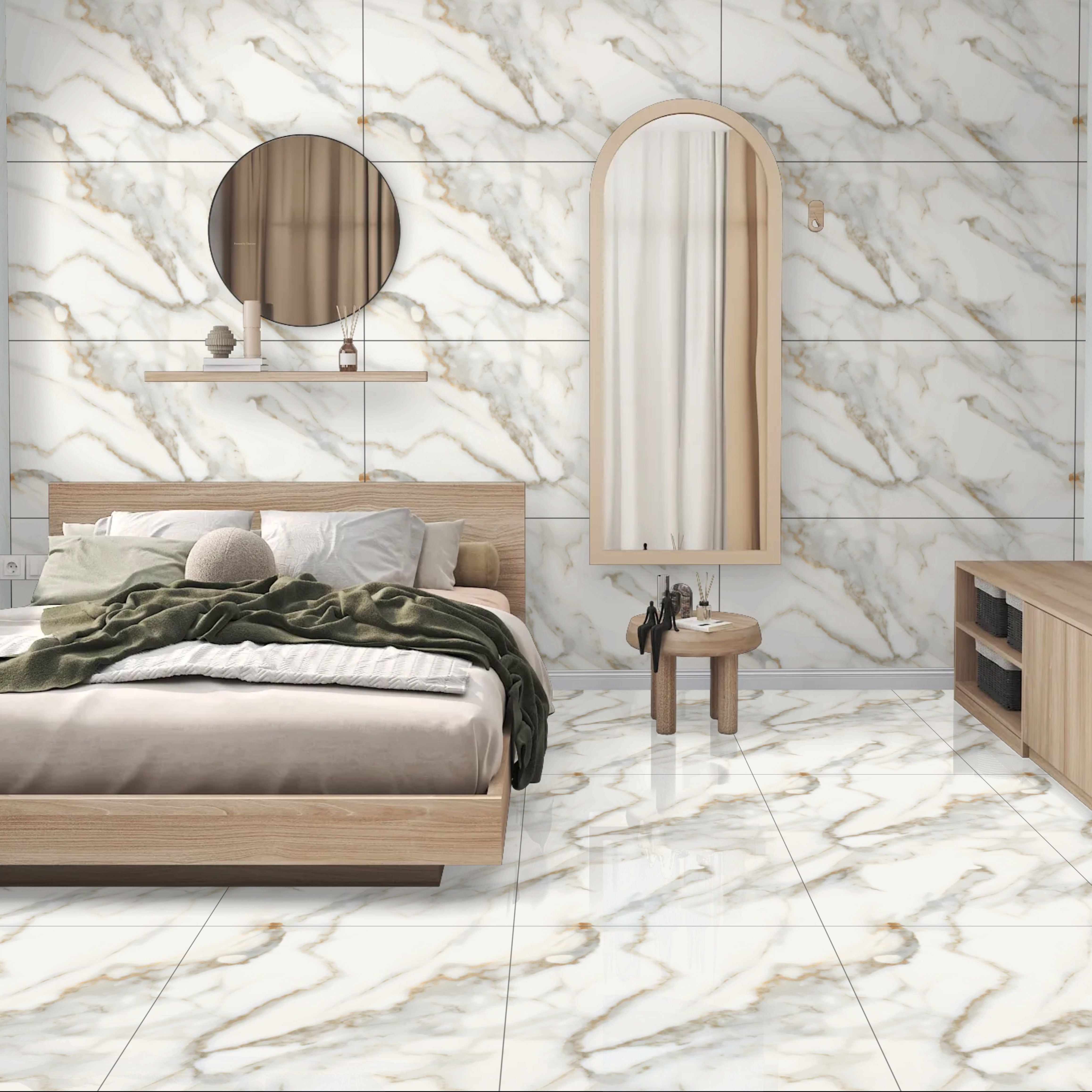 Honey Gold Gloss Porcelain 60x120cm Wall and Floor Tiles