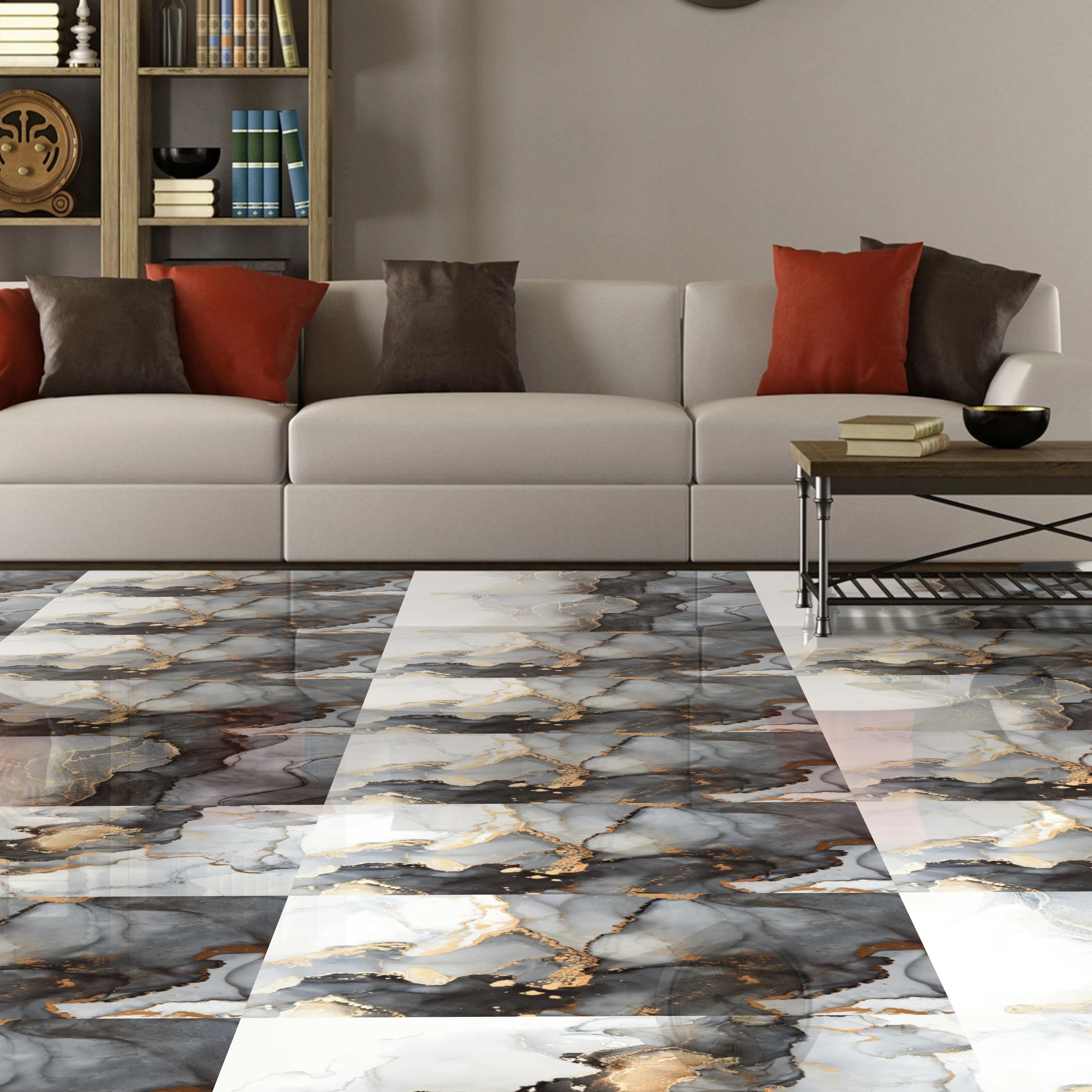 Golden Himalaya High Gloss Porcelain 60x120cm Wall Floor Tiles