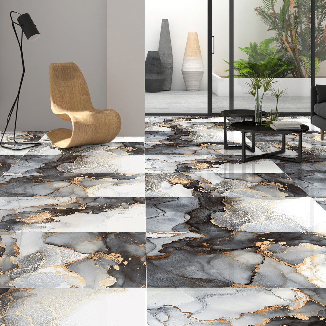 Golden Himalaya High Gloss Porcelain 60x120cm Wall Floor Tiles