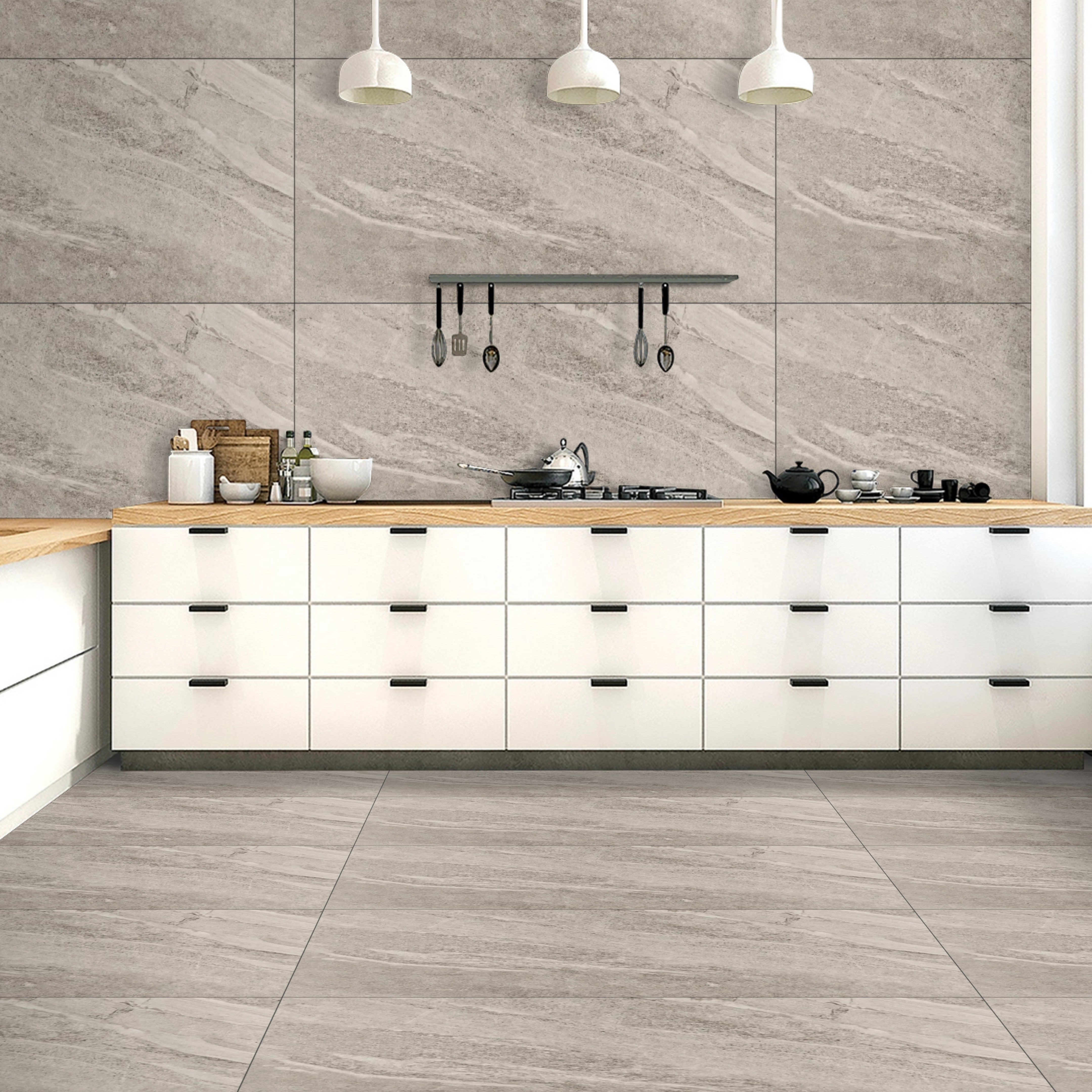 London Grey tiles 60x120cm Matt Porcelain Tiles