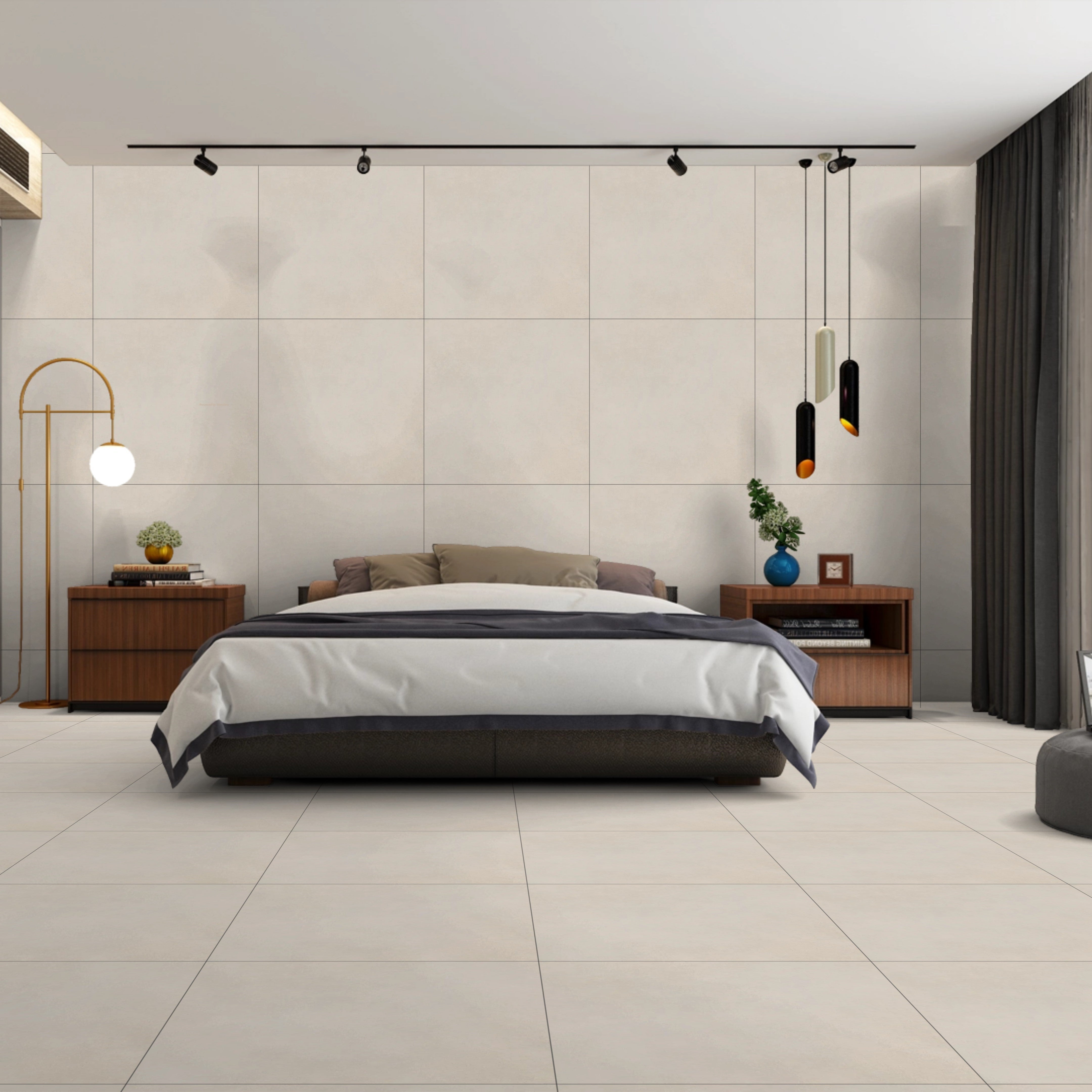 Slatewing Ivory Stone Effect Porcelain 60x60cm Wall And Floor Tile