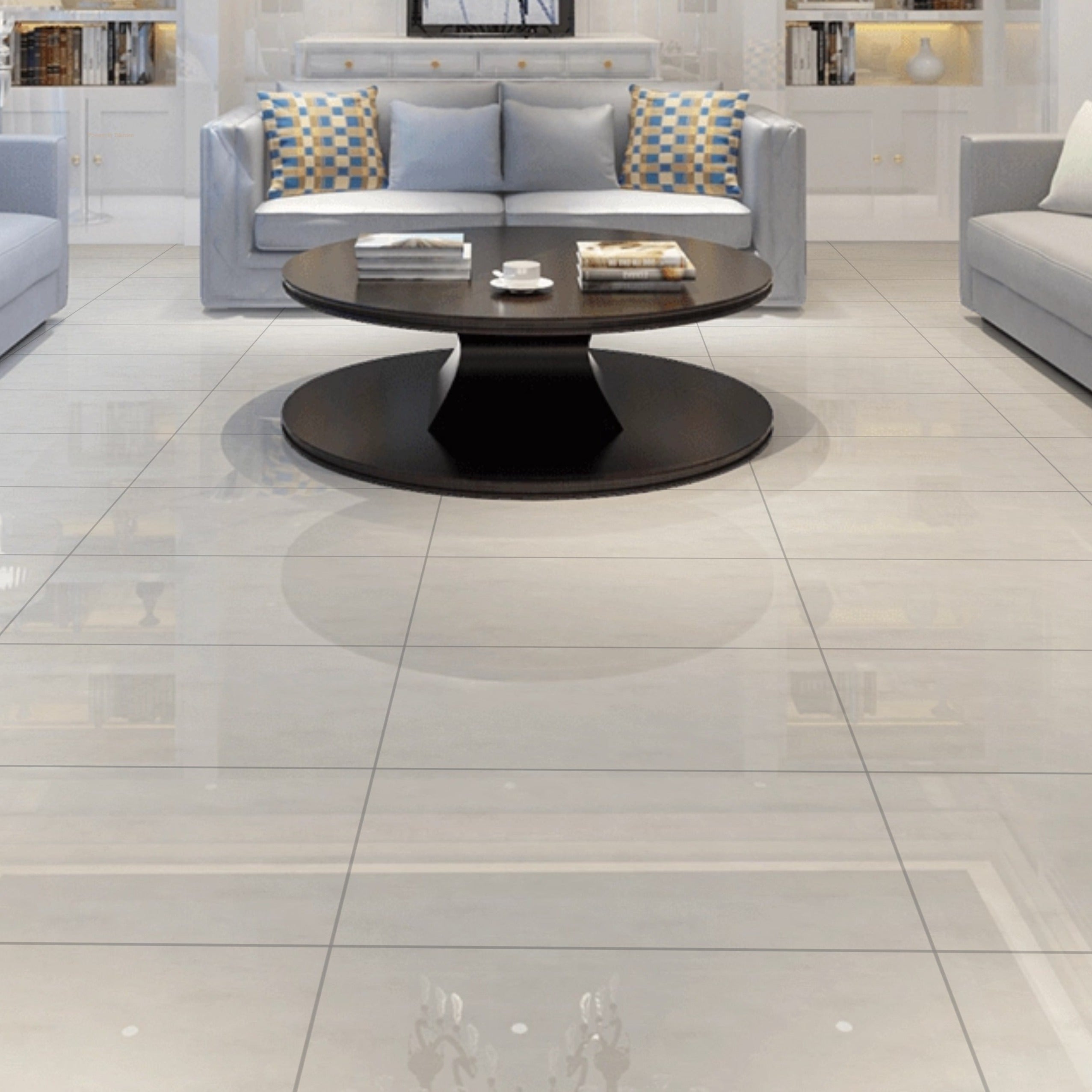 Mirage Bianco Glossy Porcelain 60X60cm Wall Floor Tiles