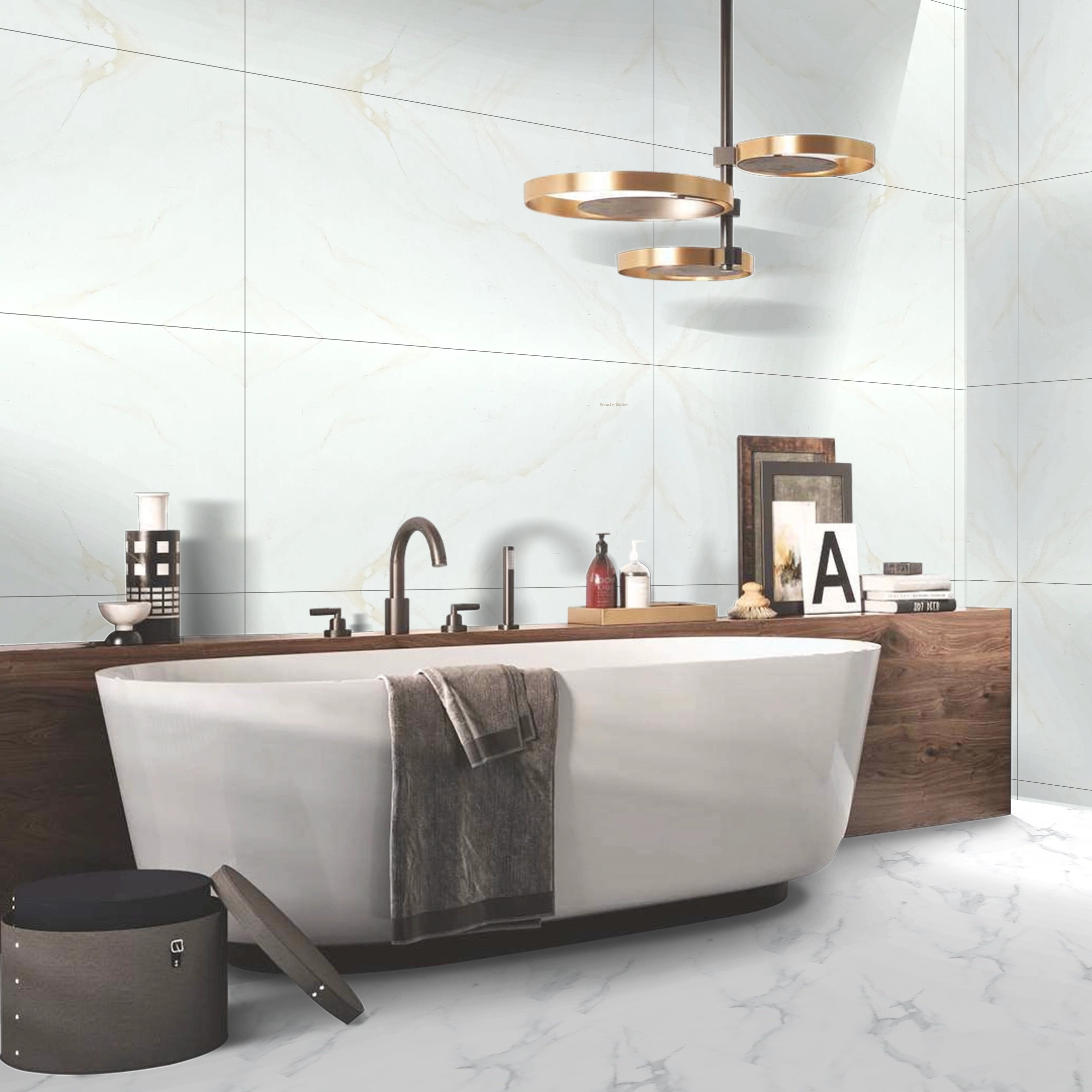 Mirage Pearl Gold Matt Porcelain 60x120cm Wall and Floor Tiles