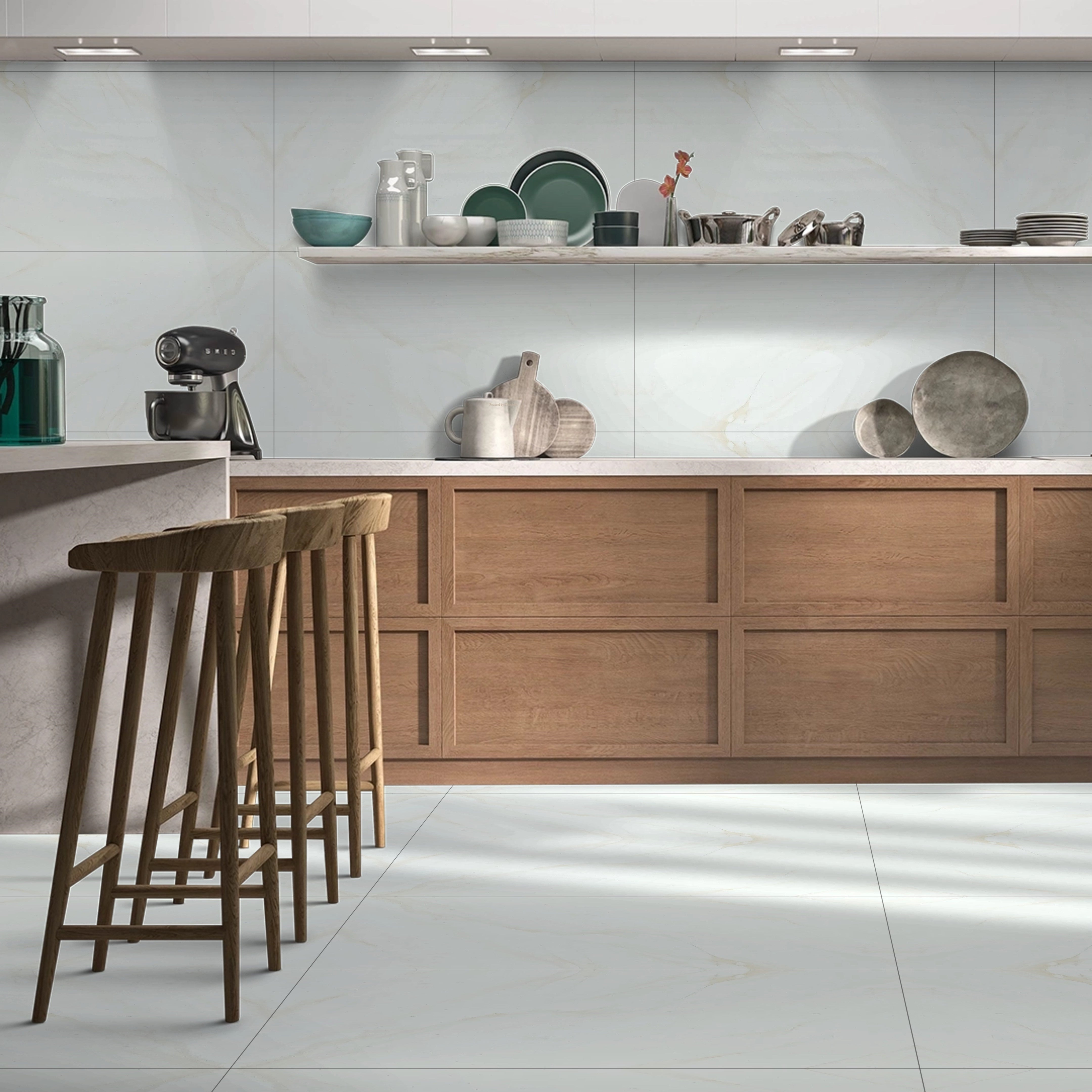 Mirage Pearl Gold Matt Porcelain 60x120cm Wall and Floor Tiles