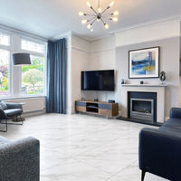 Mirage Pearl Marble Effect Matt Porcelain 60x120cm Wall and Floor Tiles