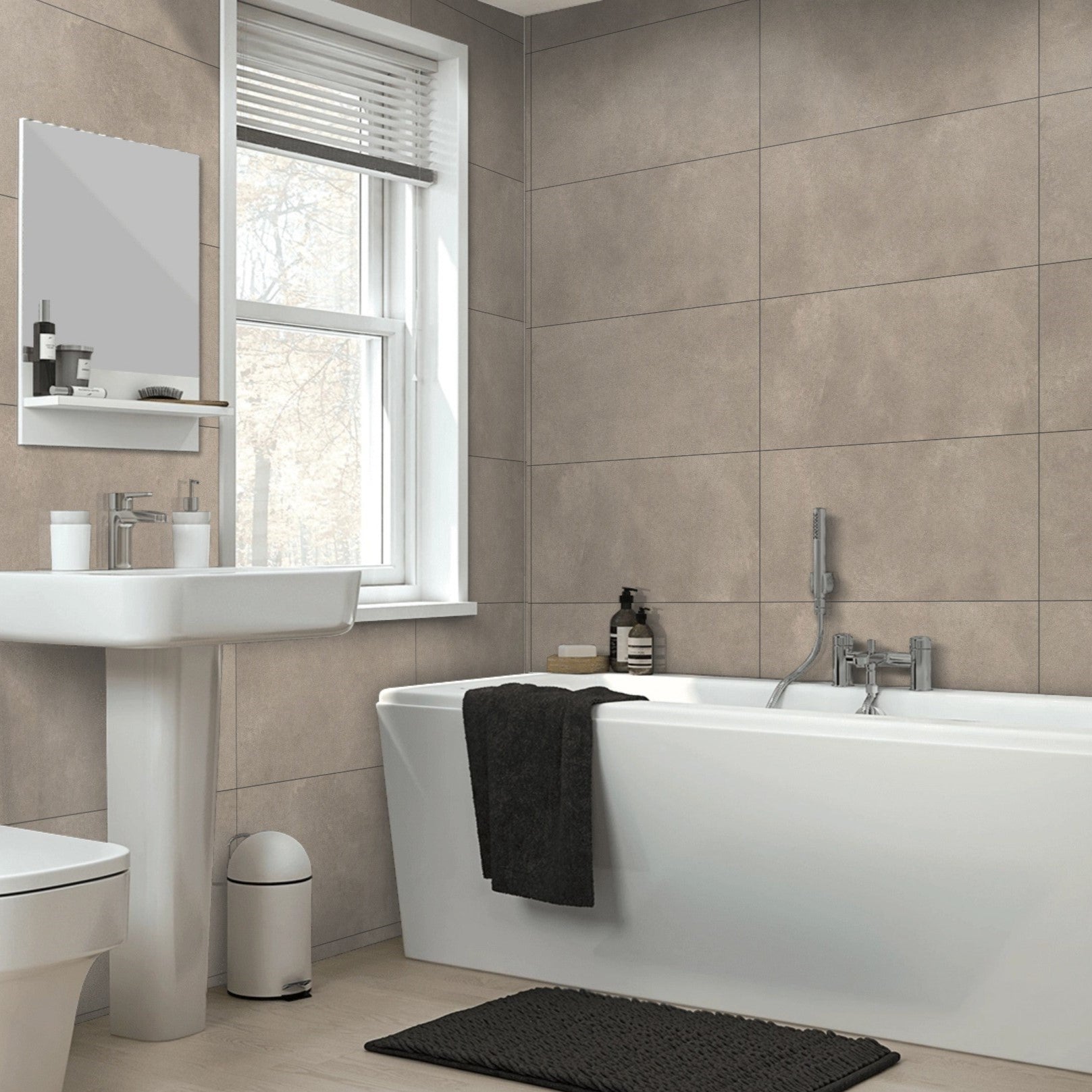 Slate Ash Grey Matt Porcelain 30X60cm Wall Floor Tile