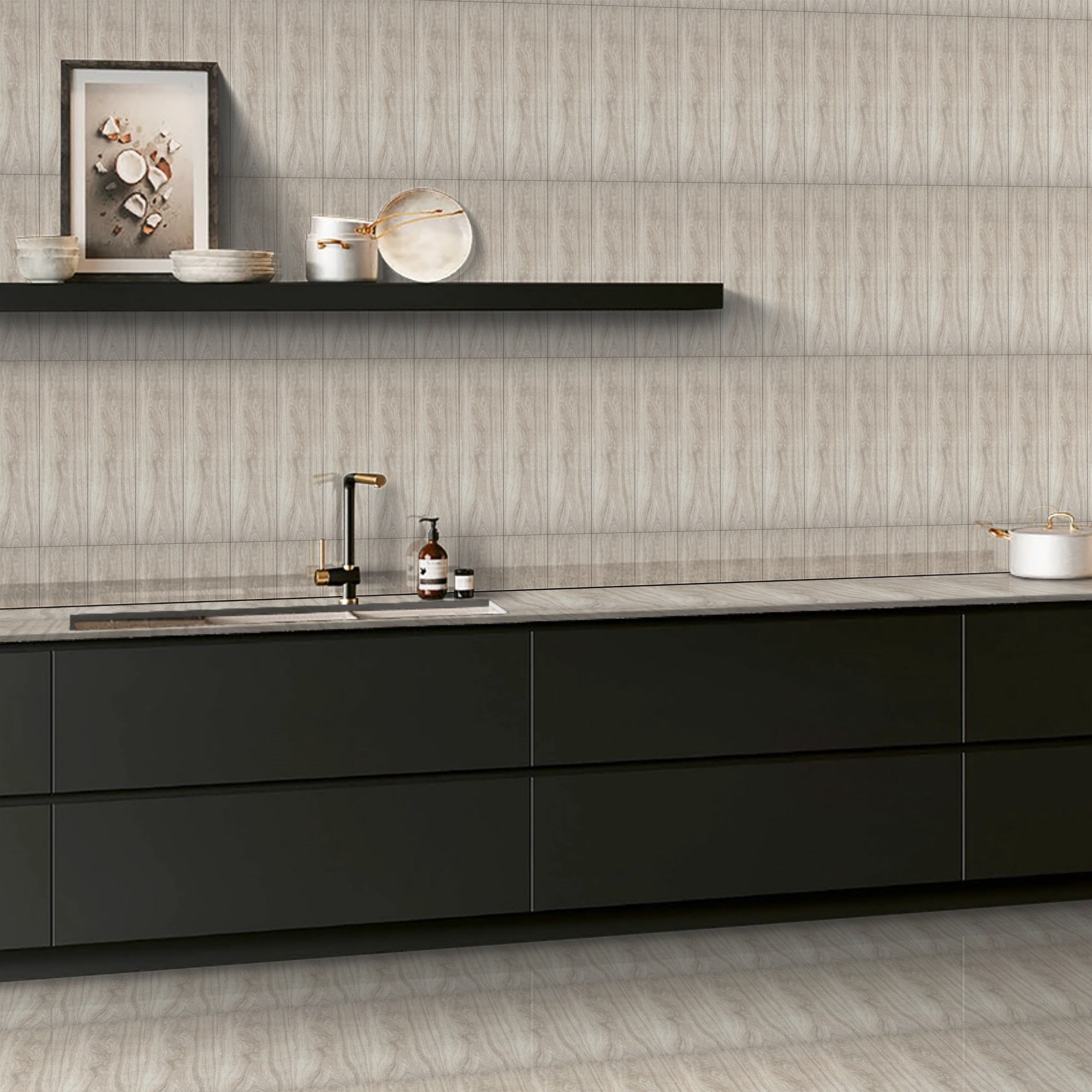 Norway Soft Pearl Matt Wood Effect Porcelain 15x60cm Wall Floor Tiles