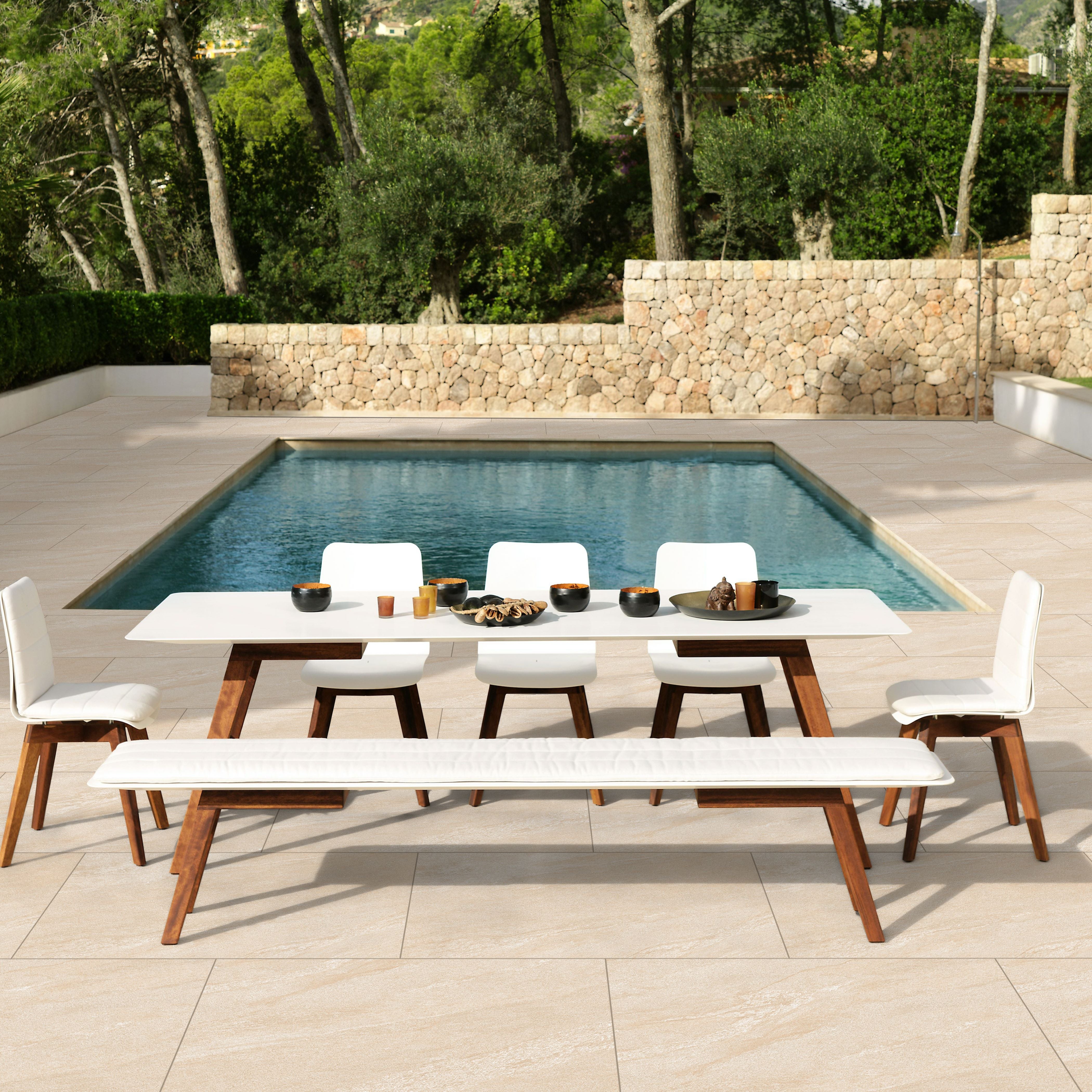 Notion Beige Porcelain 60x90cm Anti Slip Outdoor Parking Matt Floor Tile