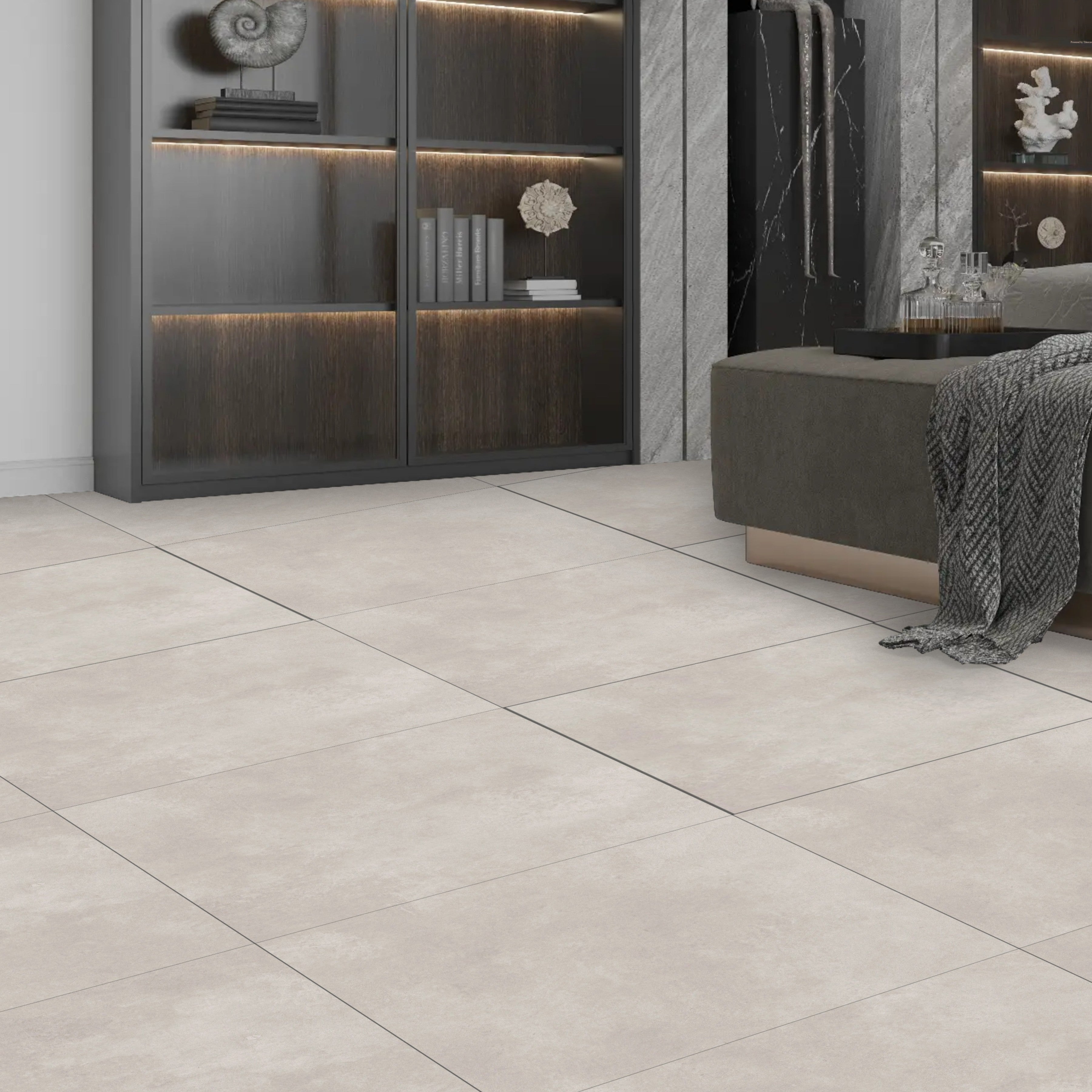 Notion Grey Concrete Effect Porcelain 60x60cm Wall And Floor Tile