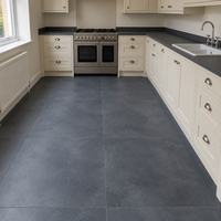 Notion Dark Grey Concrete Effect Porcelain 60x60cm Wall And Floor Tile