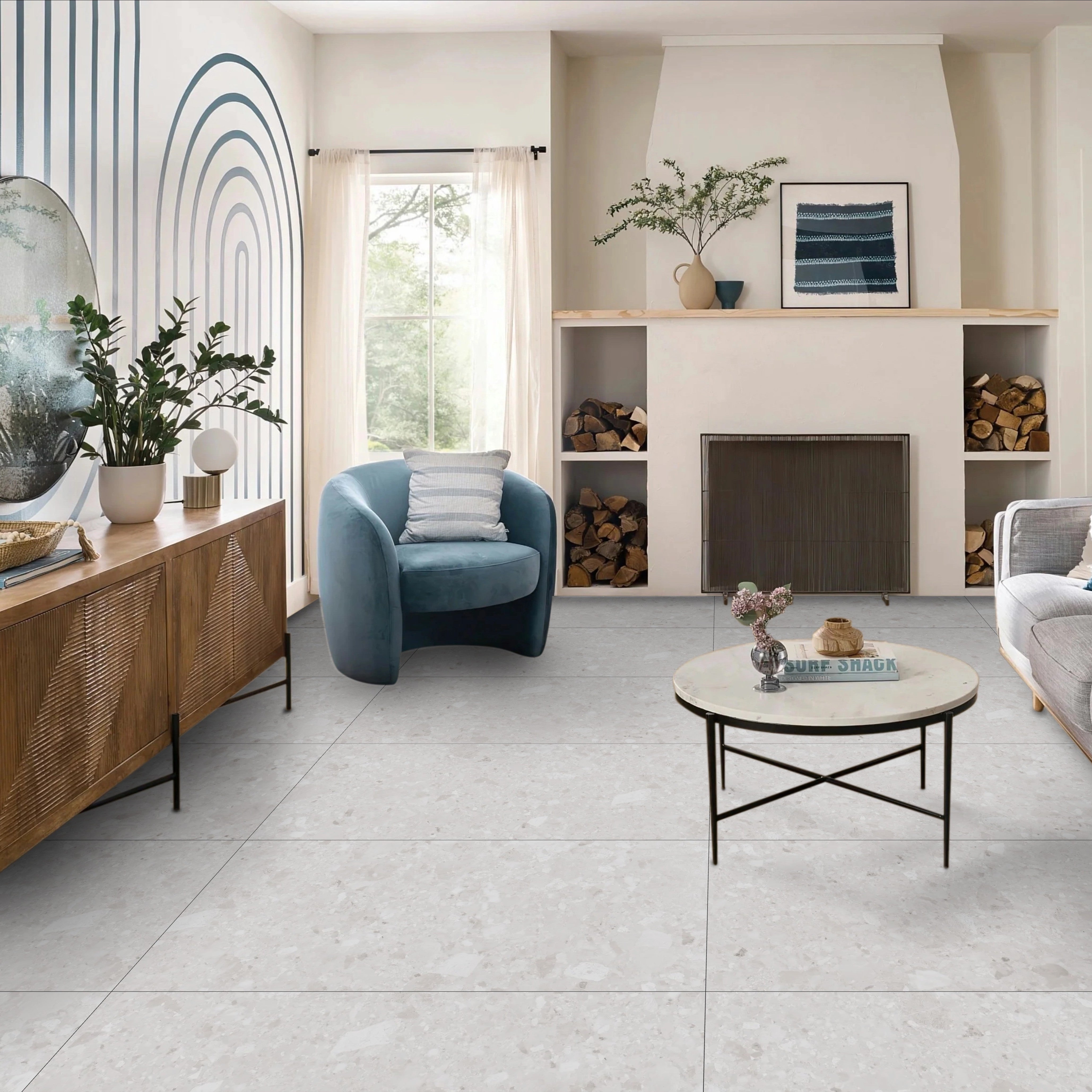 Nova White Matt Porcelain 60x120cm Wall and Floor Tiles