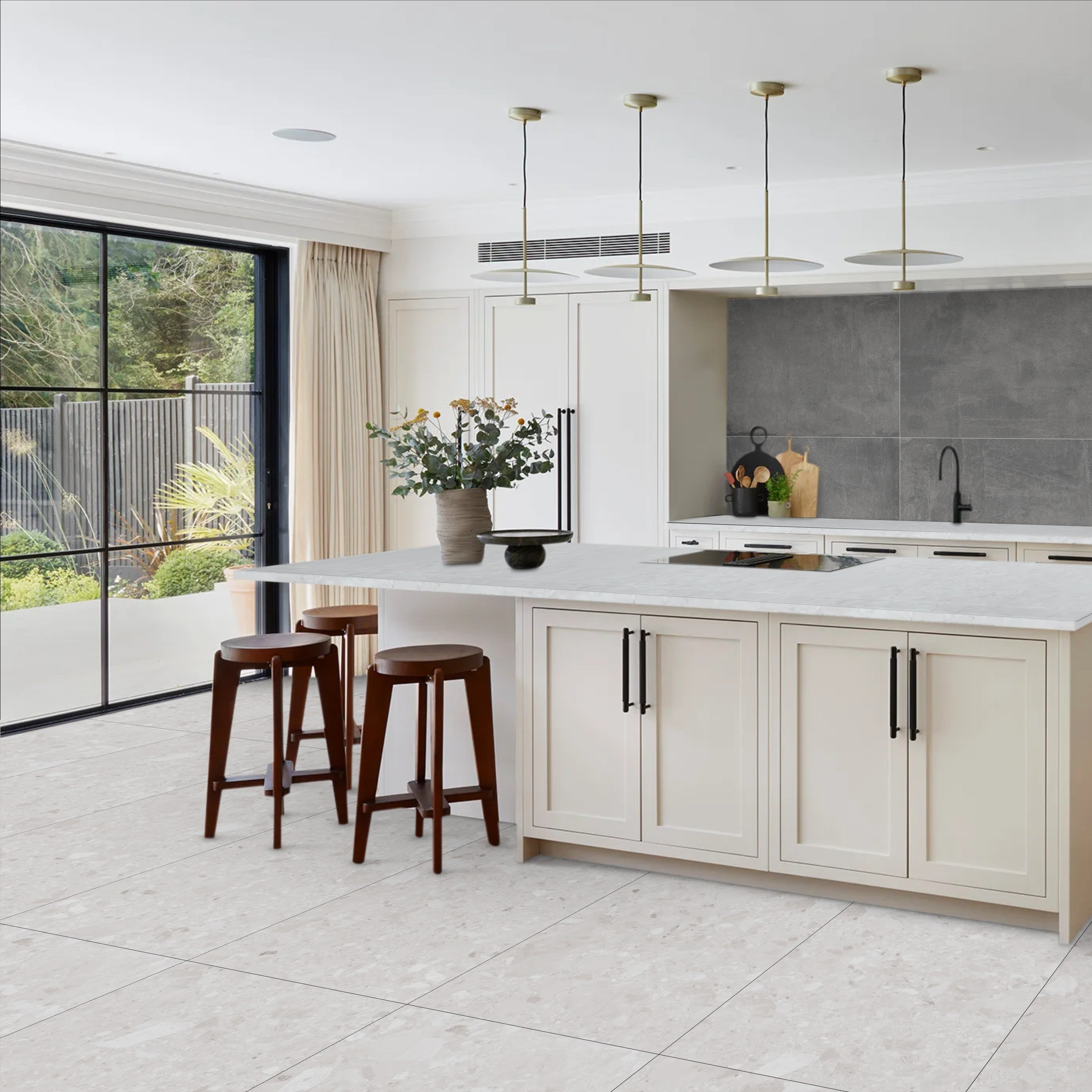 Nova White Matt Porcelain 60x120cm Wall and Floor Tiles