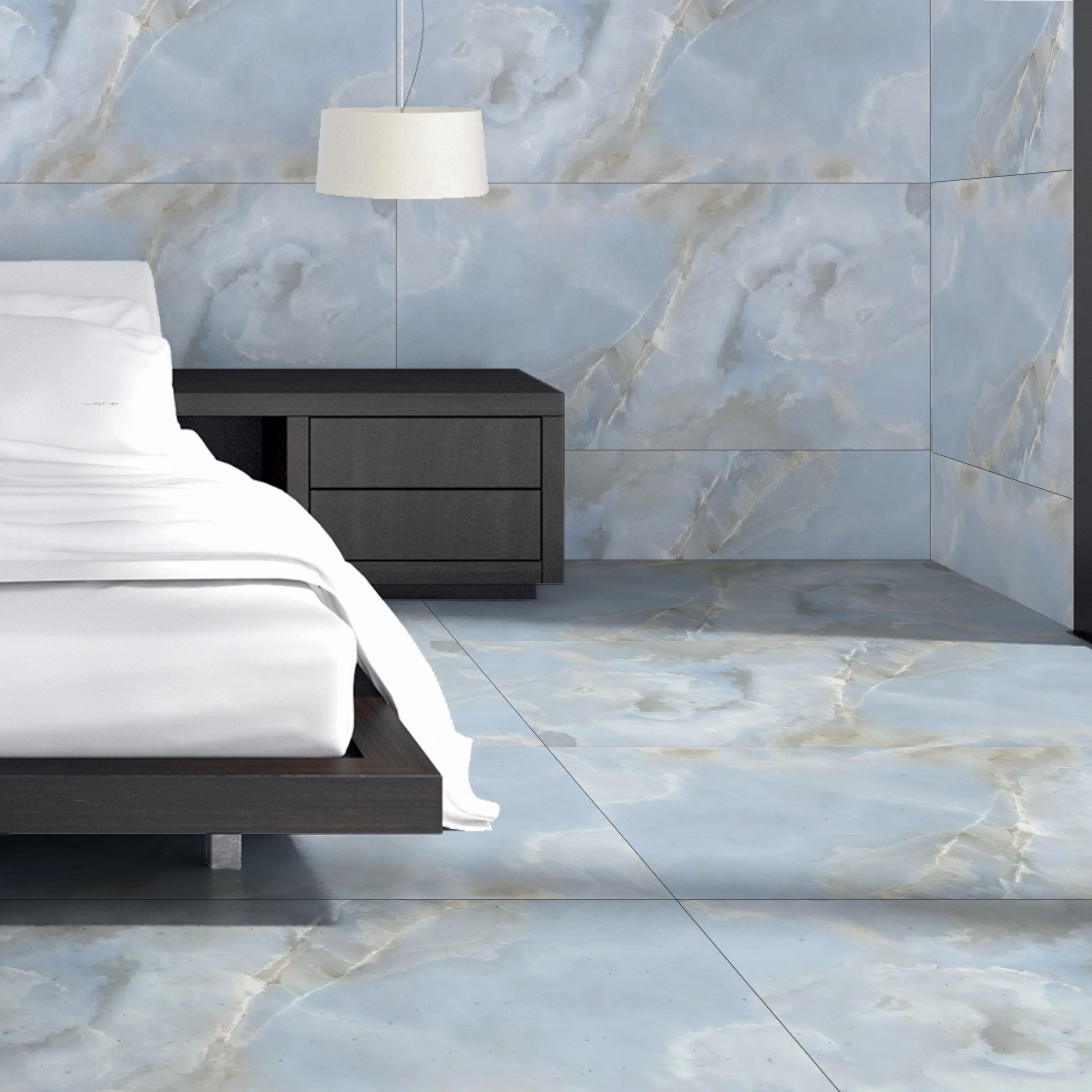 Wellspring Blue Onyx  tiles 60x120cm Gloss Porcelain Tiles