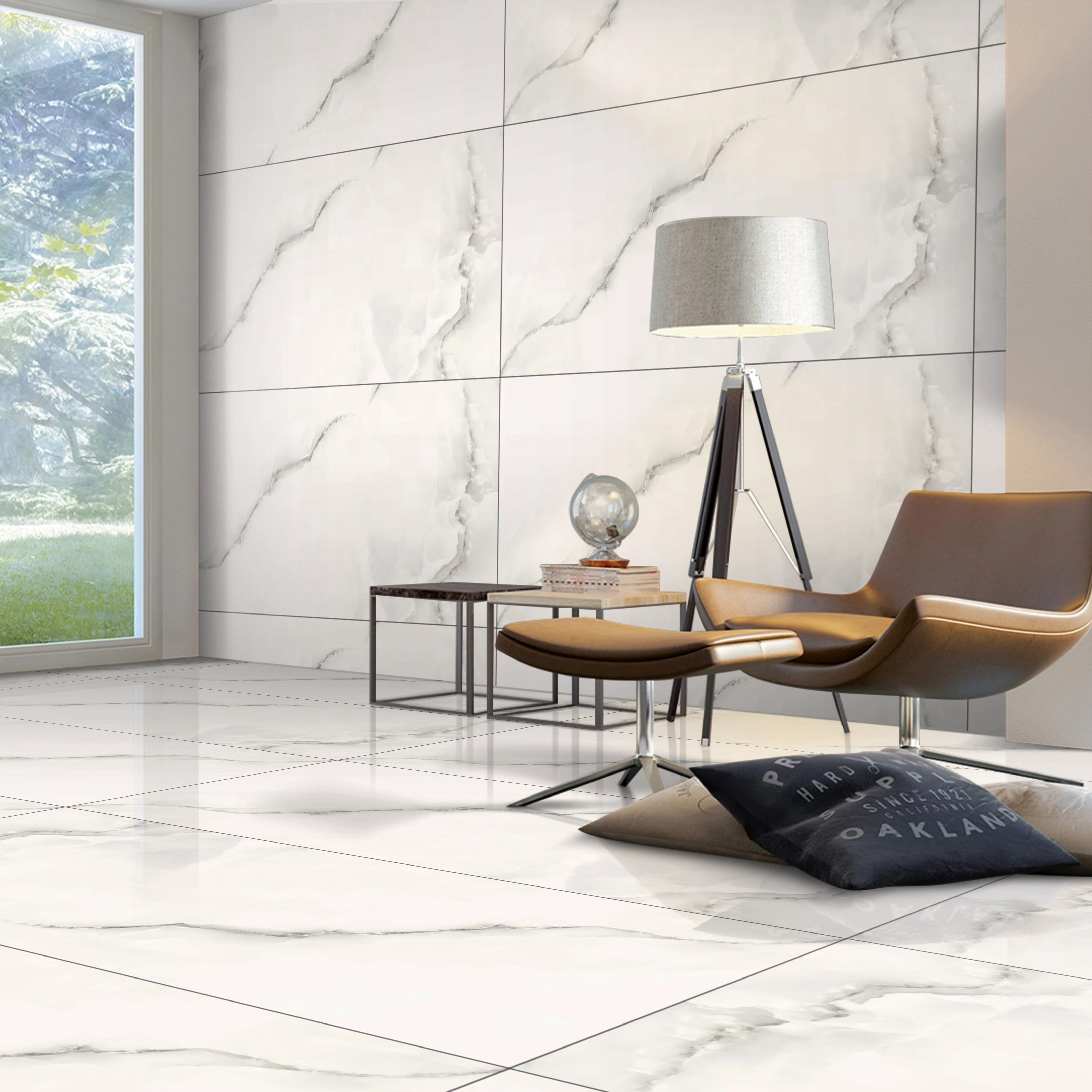 Wellspring Onyx tiles 60x120cm Gloss Porcelain Tiles