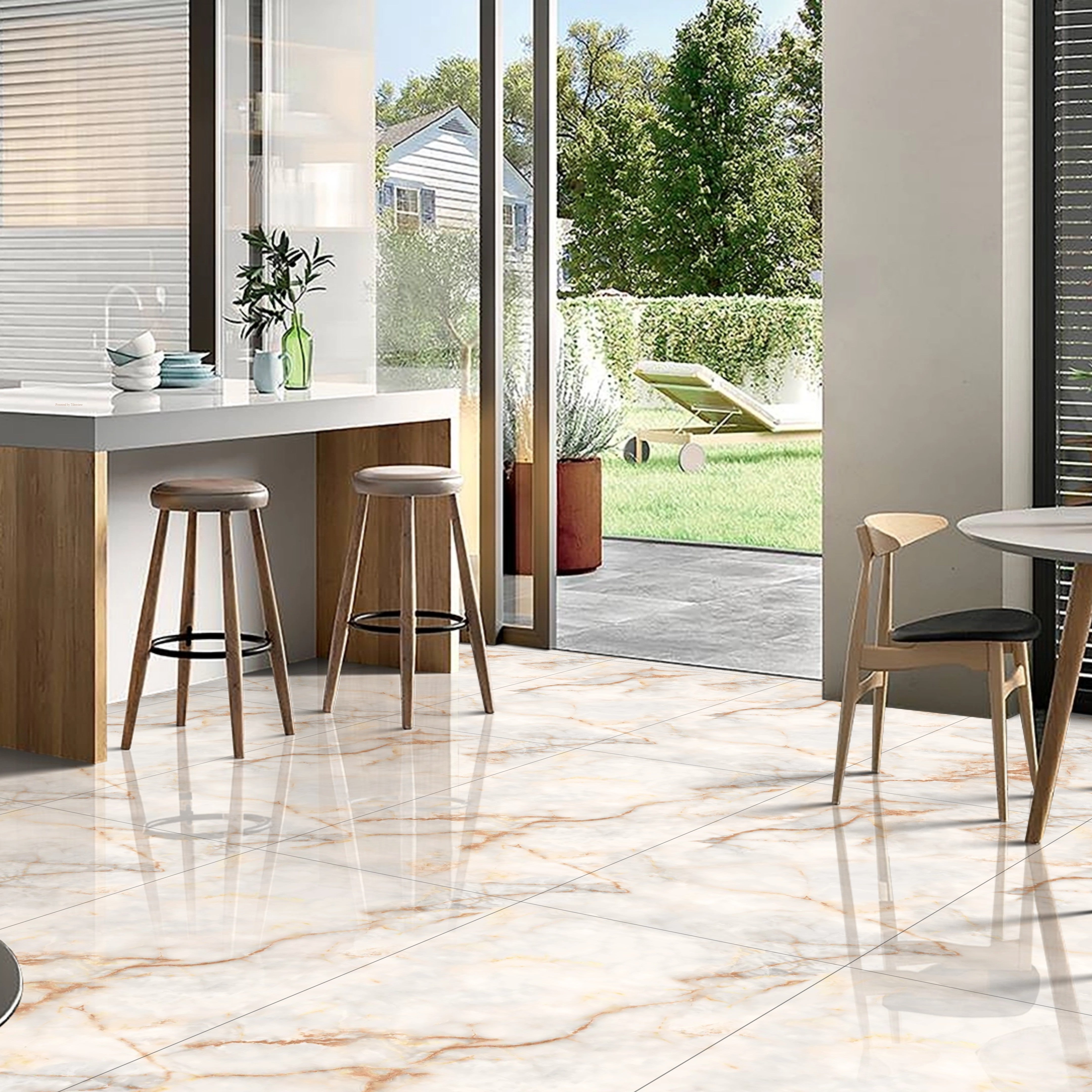 Onyx Gold Gloss Porcelain 60x120cm Wall and Floor Tiles