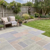 Raj Green Porcelain Patio Pack | Mixed Size Outdoor Paving Slabs 20mm