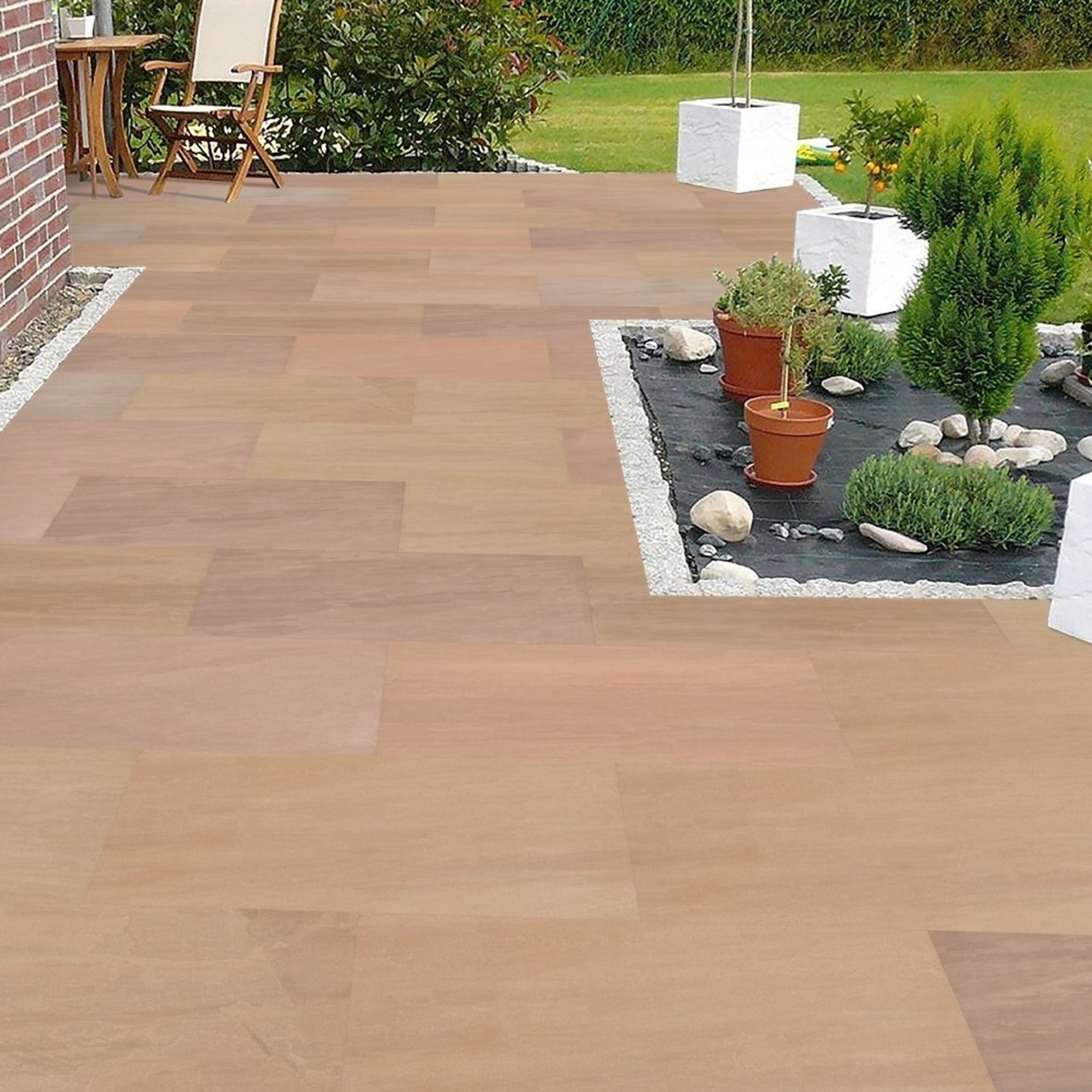 Raj Green Porcelain 60x90cm Anti Slip Outdoor Parking Garden Matt Tiles