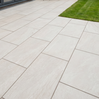 Rasa White Outdoor Porcelain Paving Slabs 600x900mm R11 Anti-Slip 20mm