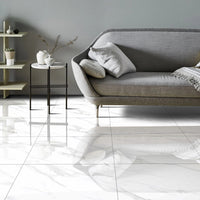 Mirage Pearl Marble Effect Porcelain 60x60cm Kitchen Bathroom Wall and Floor Tile