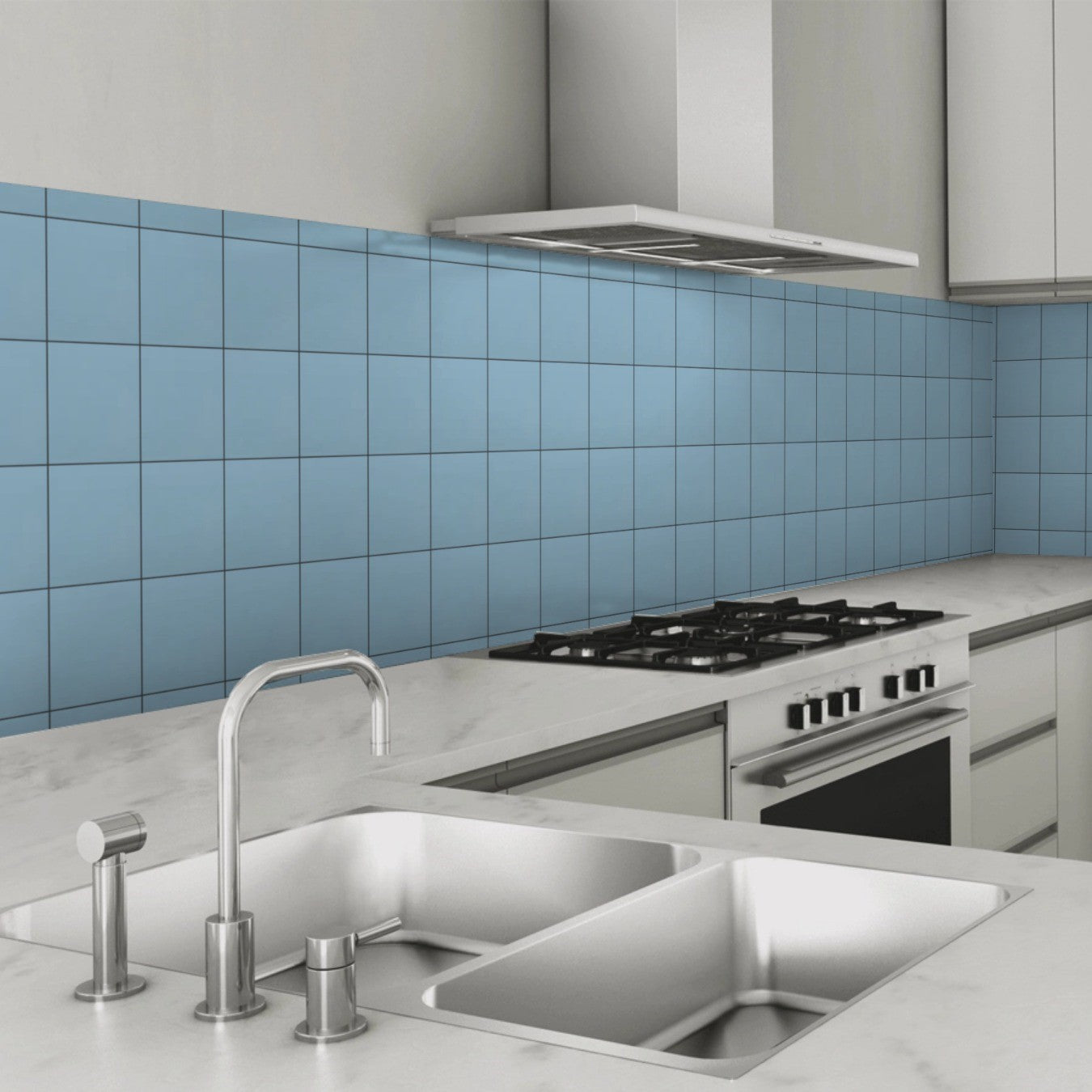 Ultimate Blue Salt Gloss Ceramic Wall Tile 15x15cm