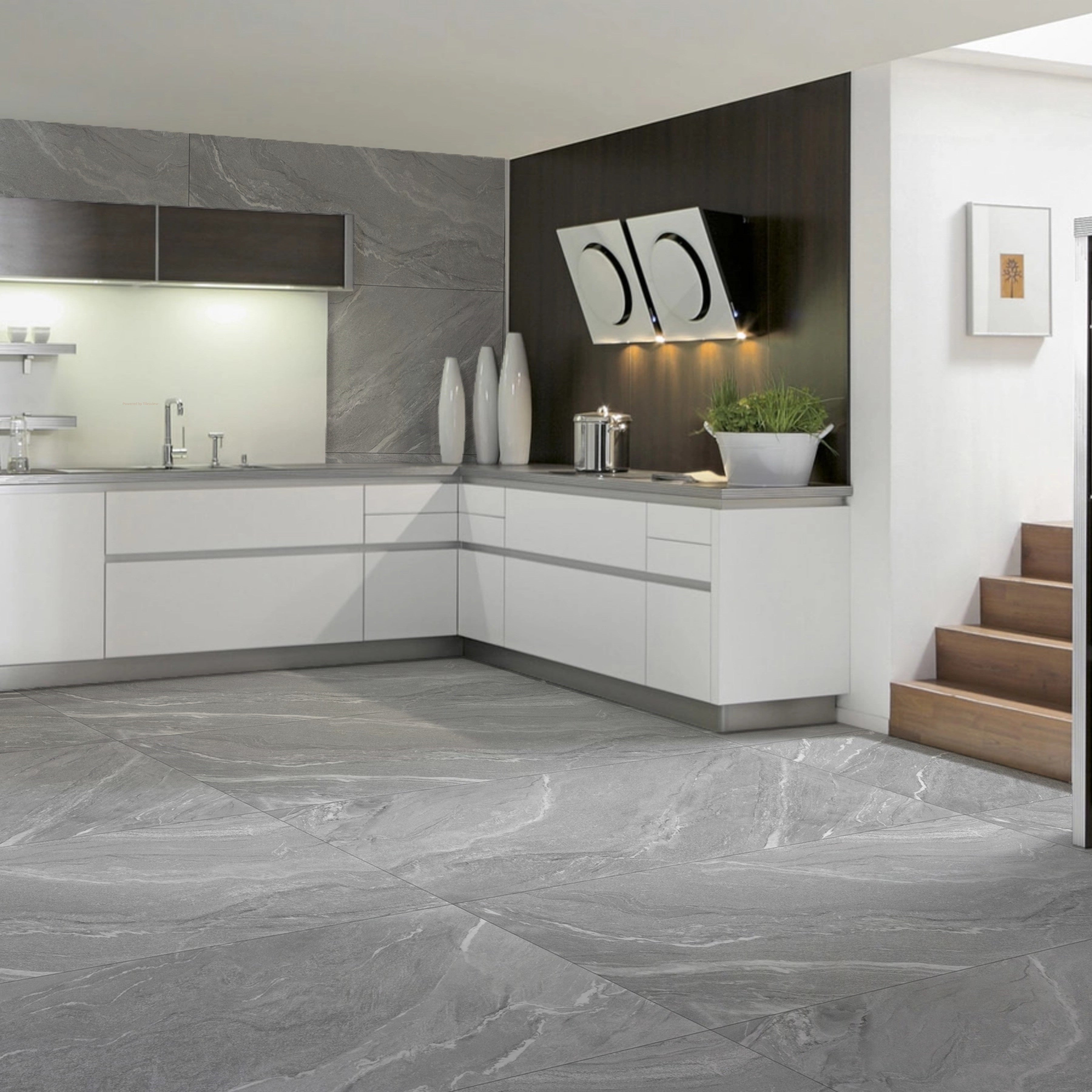 Autumn Grey Matt Porcelain Wall Floor Kitchen Bathroom Tiles 60x120cm