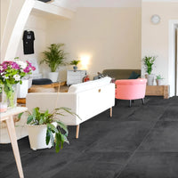 Slate Anthracite Sugar Effect Porcelain 60x120cm Wall and Floor Tile