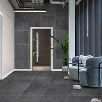 Slate Anthracite Sugar Effect Porcelain 60x60cm Wall and Floor Tile