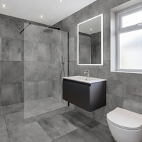 Slate Ash Grey Sugar Effect Porcelain 60x60cm Wall and Floor Tile